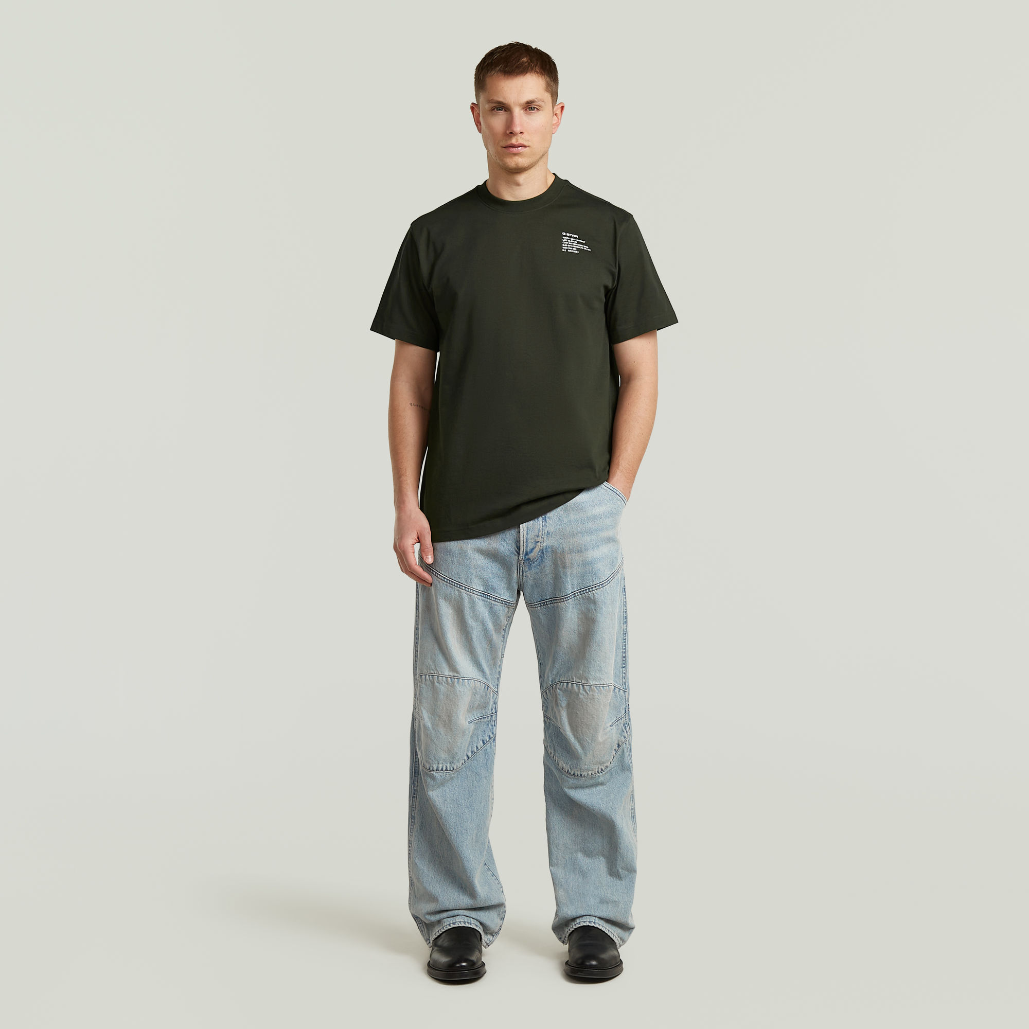 Thumbnail - Regular Tee Graphic 008 - Grau - Herren