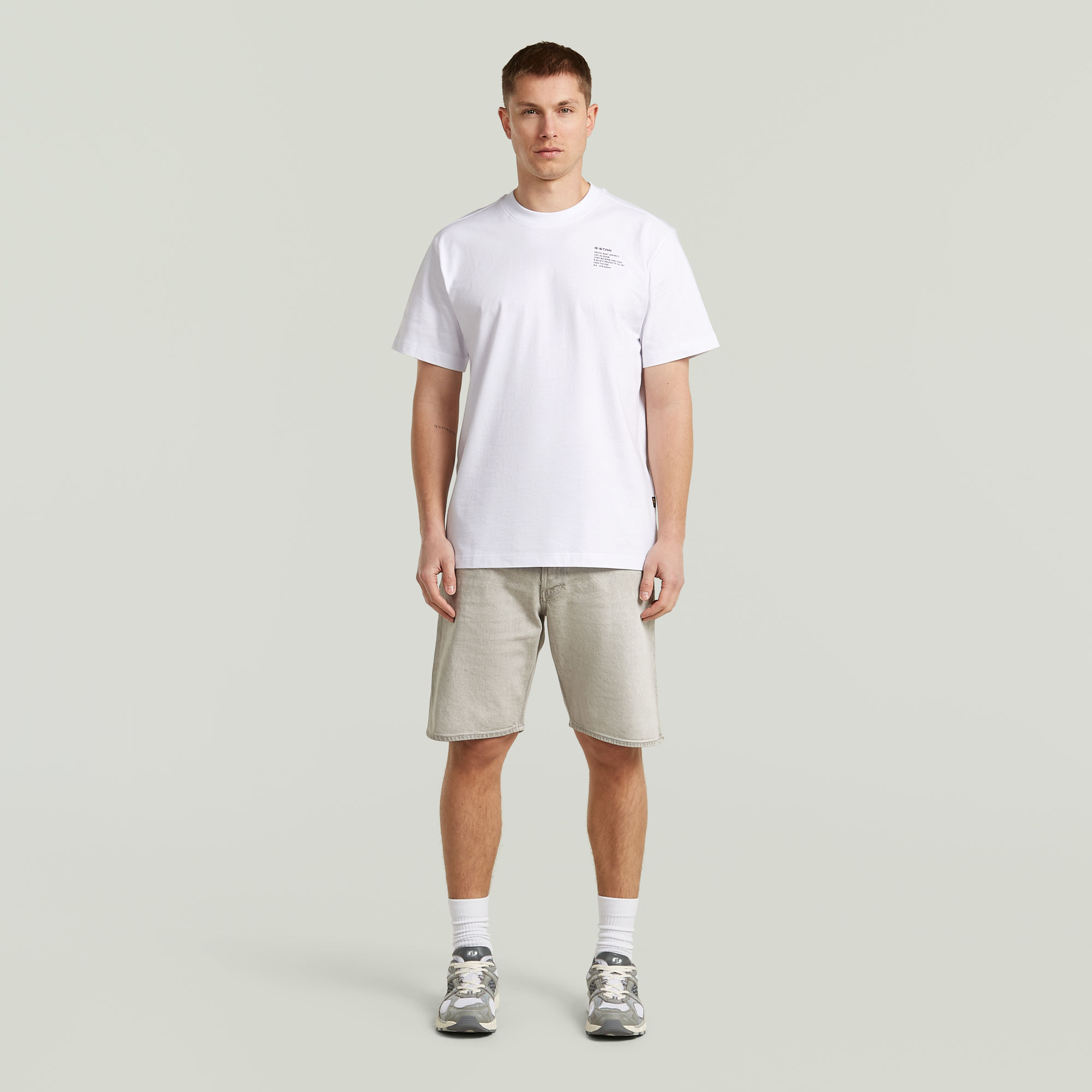 Thumbnail - Regular Tee Graphic 008 - Weiß - Herren