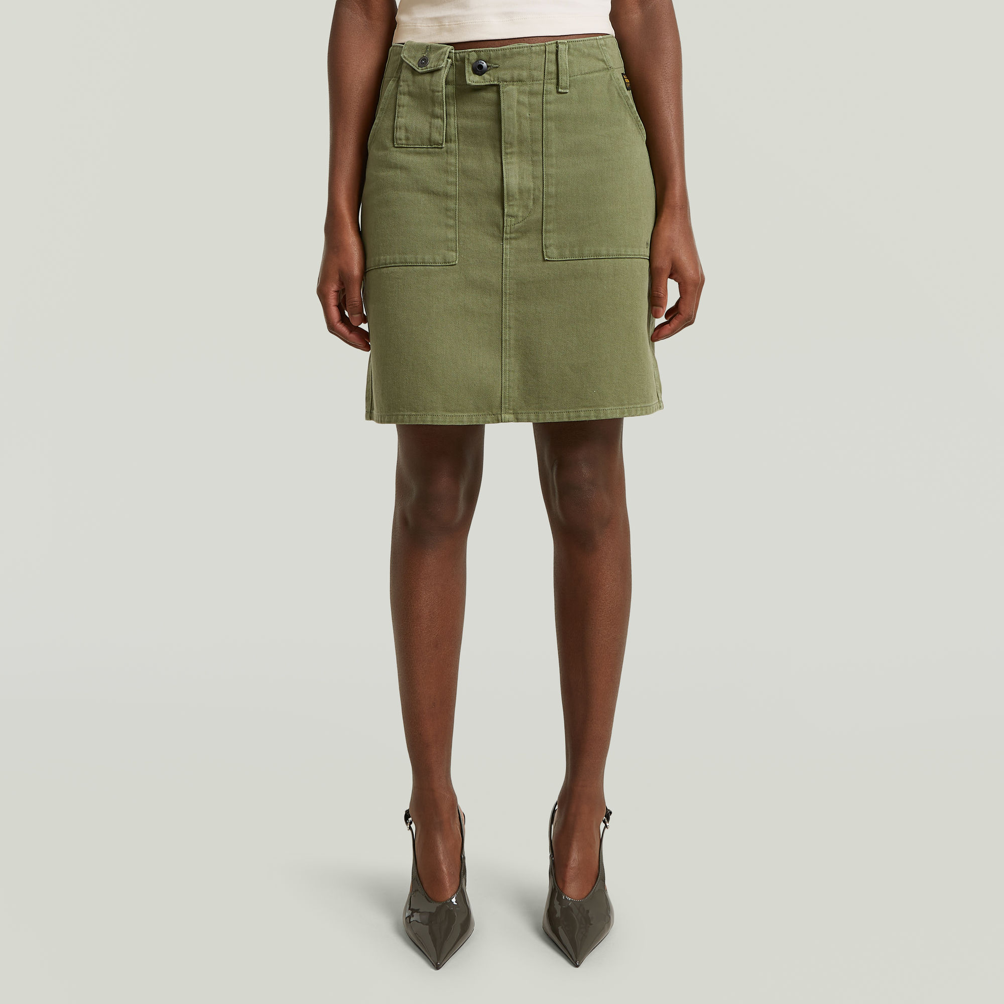 

Short Cargo Skirt - Green - Women
