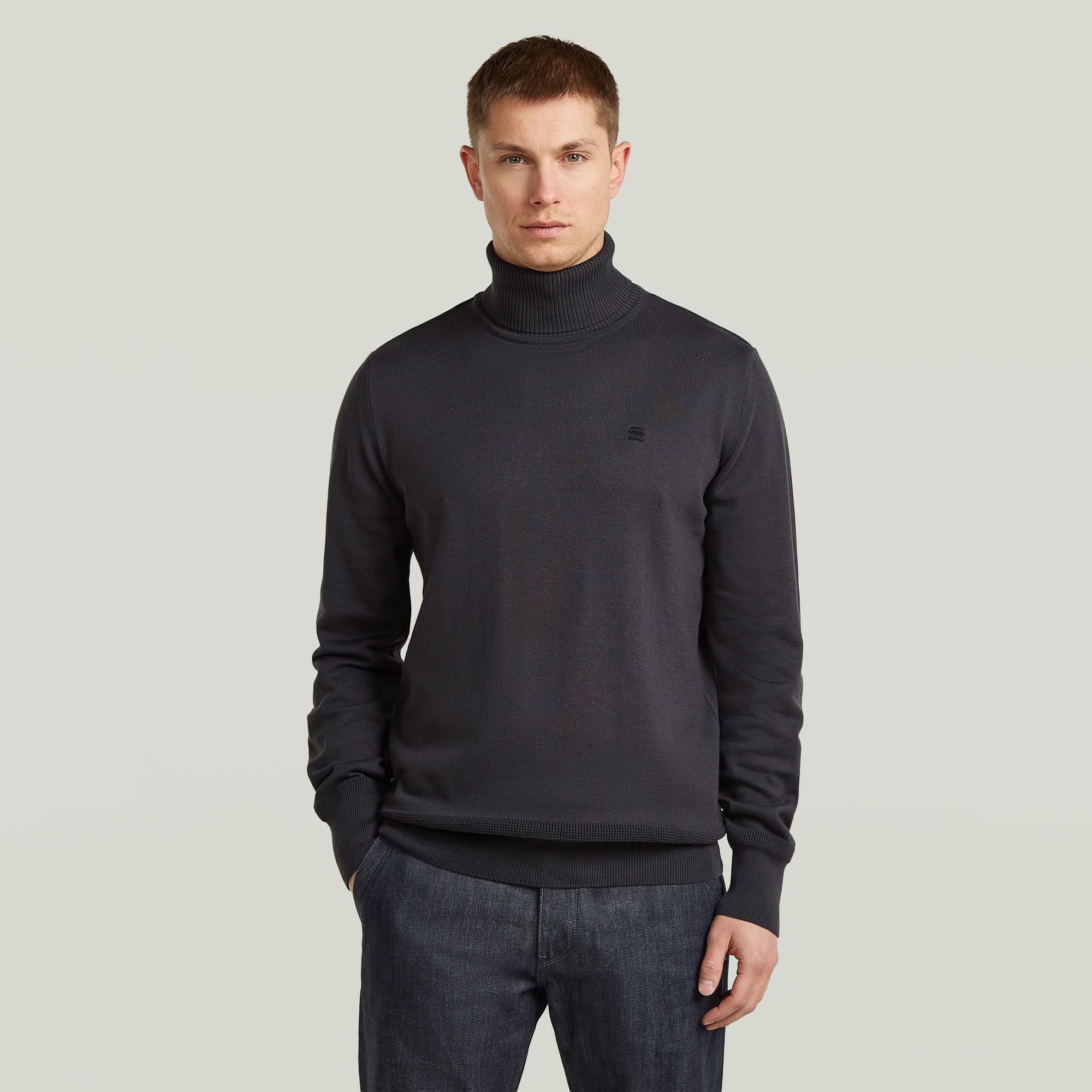 Core Turtle Knit - Grau - Herren