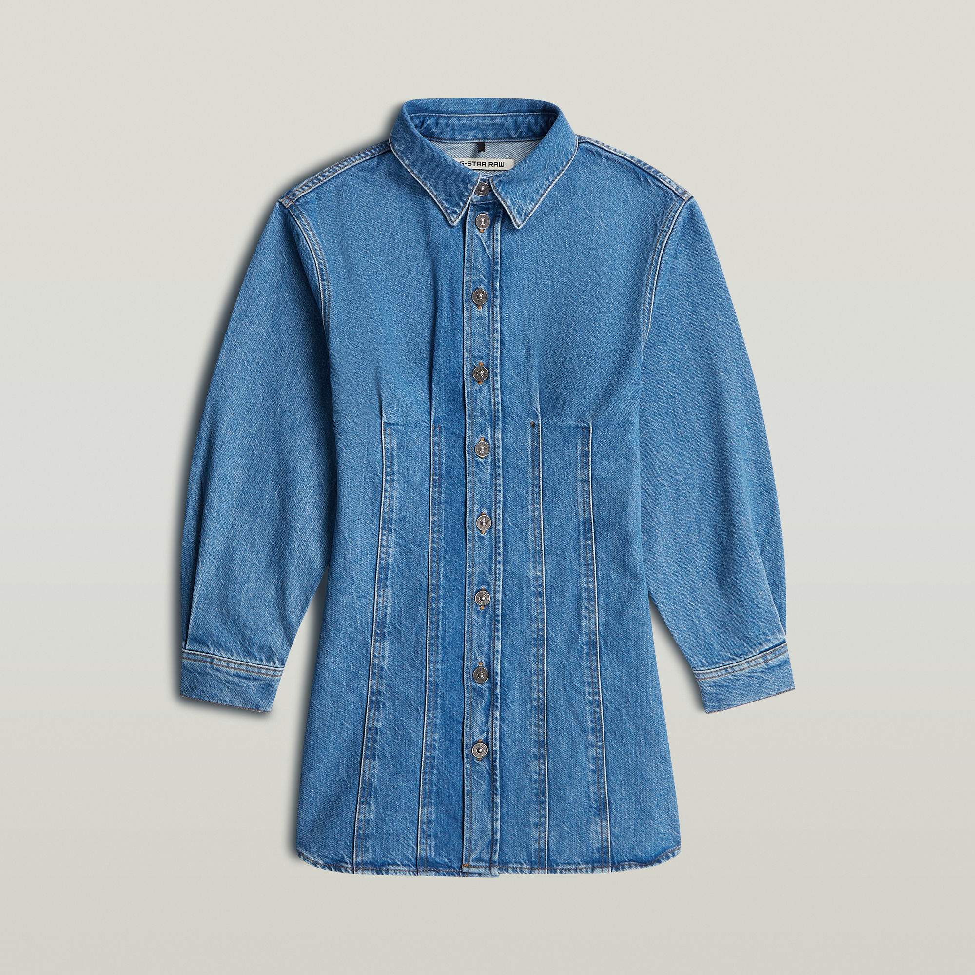 G-Star RAW Carter Denim Overhemdjurk - Lichtblauw - Dames
