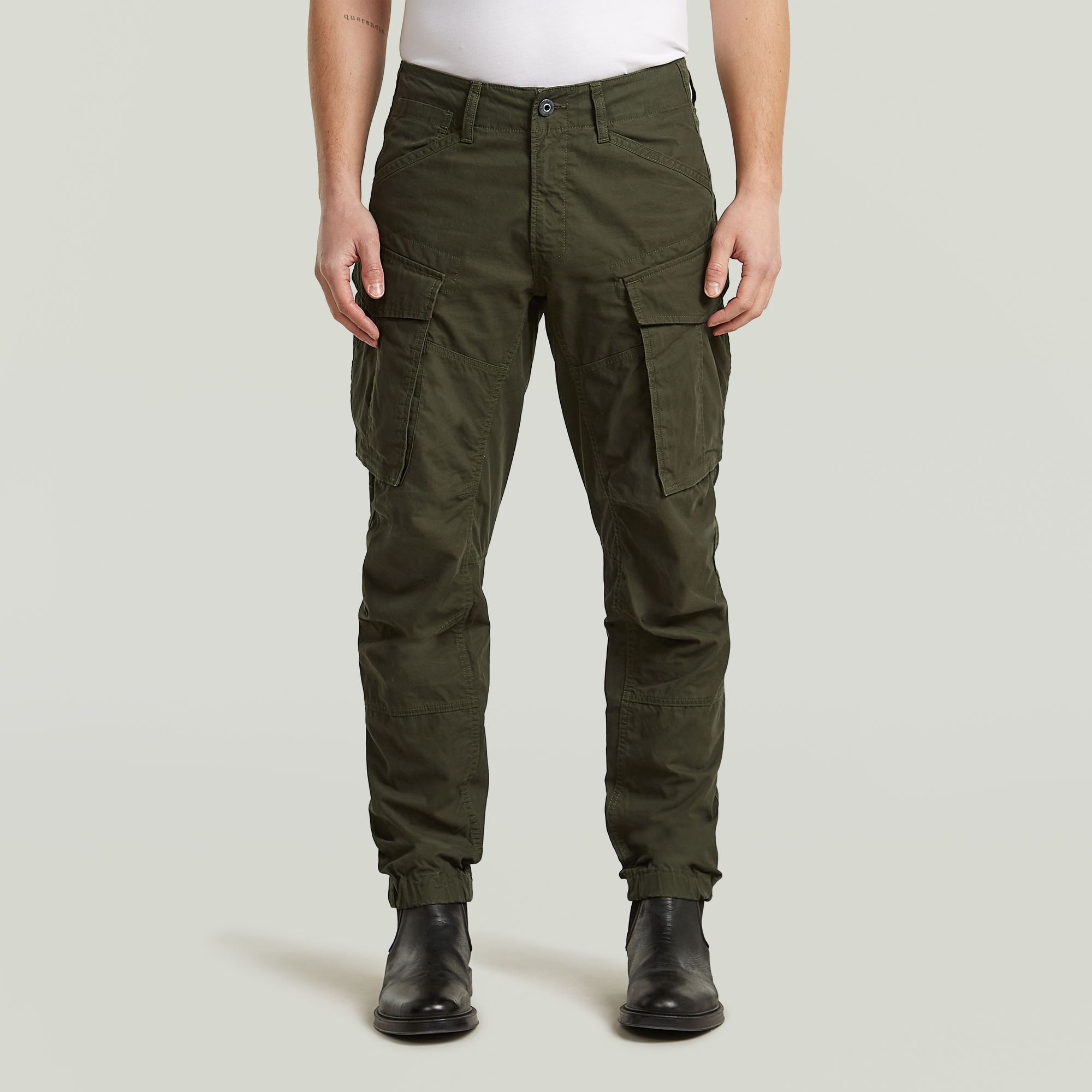 

Cargo 3D Regular Tapered Cuffed Pants - Green - Men