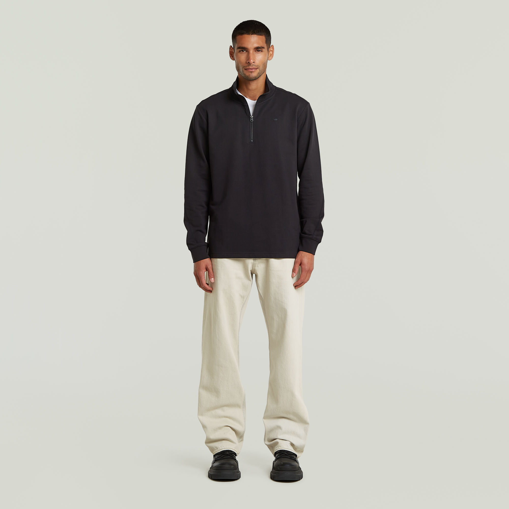 Thumbnail - Tweeter Half Zip Long Sleeve - Schwarz - Herren