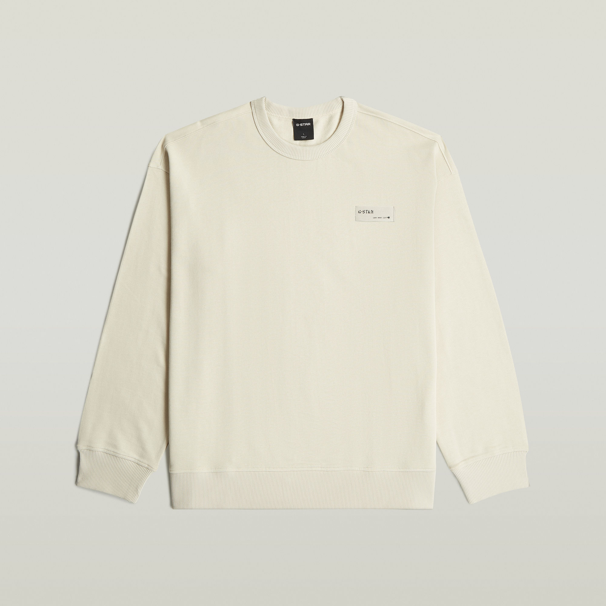 Thumbnail - HB Badge Sweatshirt - Weiß - Herren