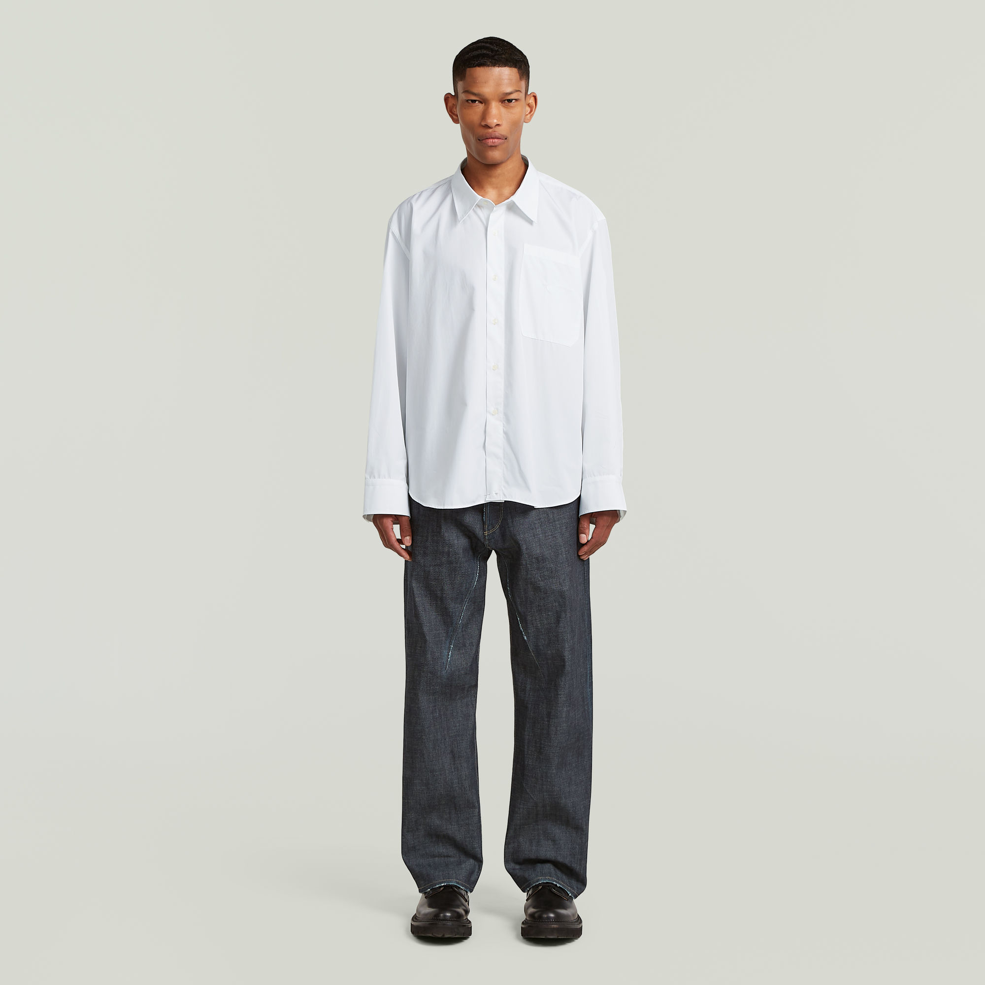 Thumbnail - RR Oversized Hemd - Weiß - Herren