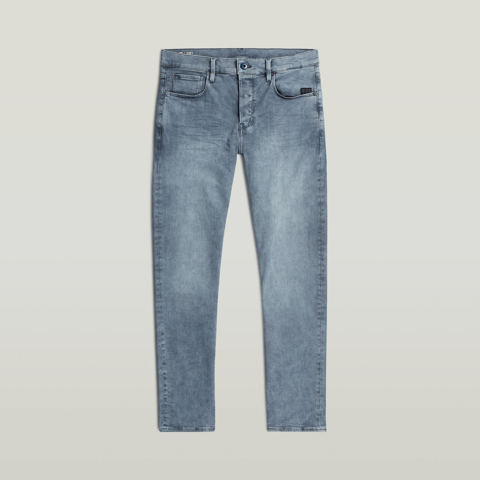 Thumbnail - 3301 Regular Tapered Jeans - Grau - Herren