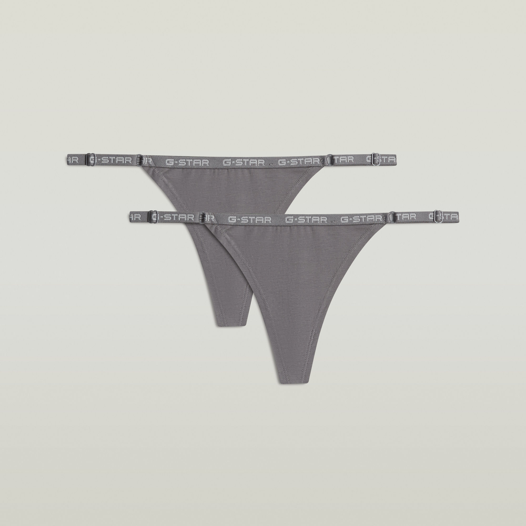 G-String 2er-Pack - Grau - Damen