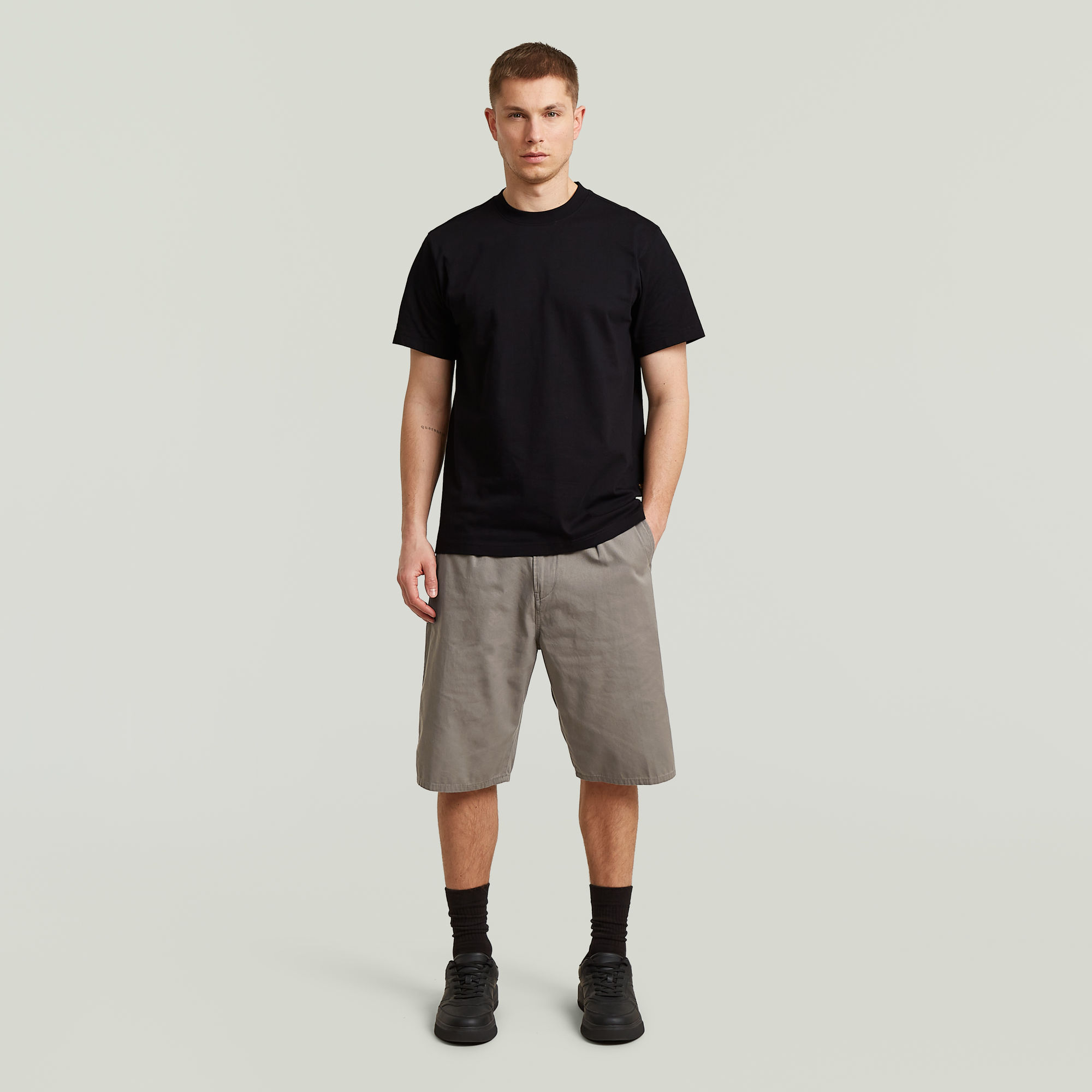 Thumbnail - Regular Tee Graphic 018 - Schwarz - Herren