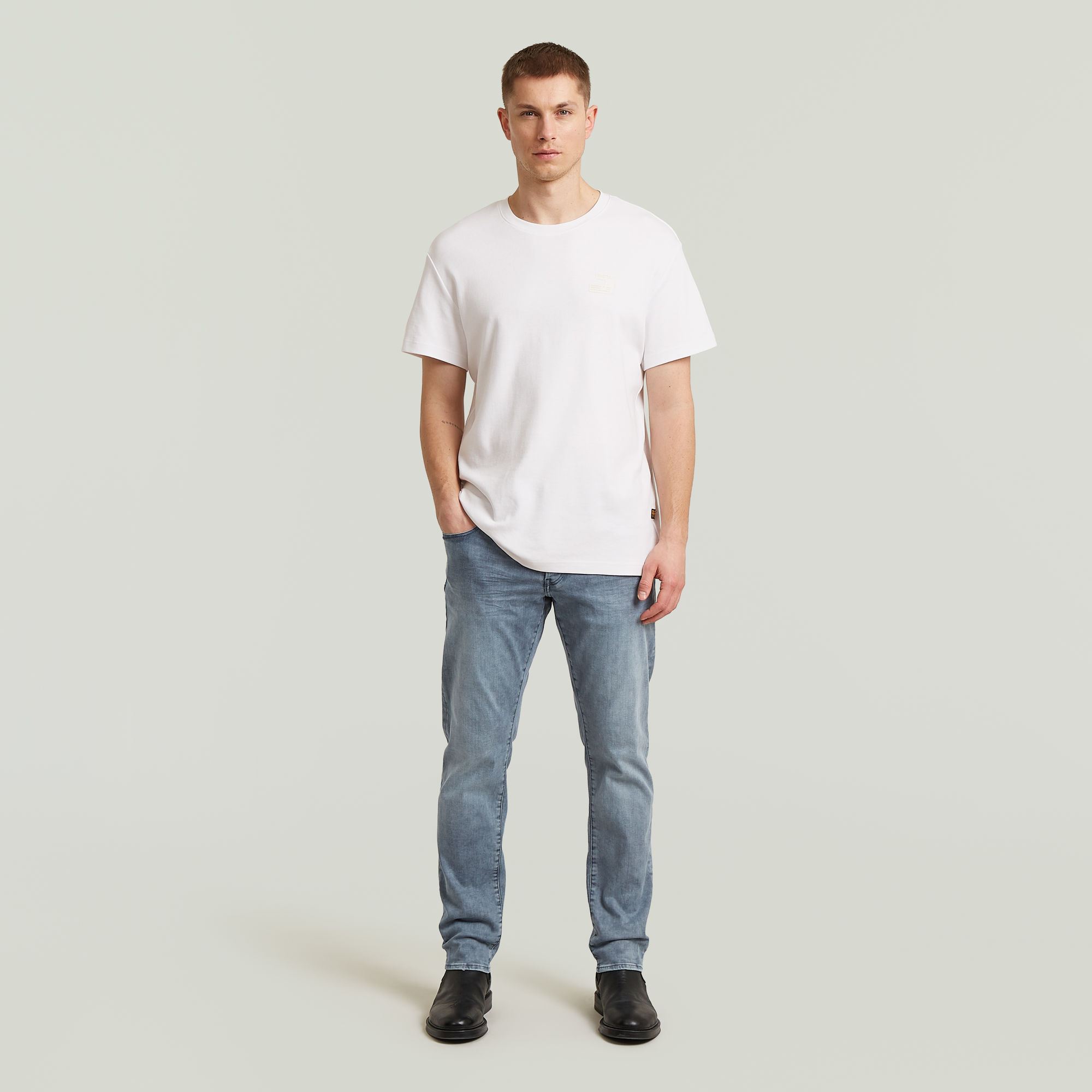 Thumbnail - 3301 Regular Tapered Jeans - Grau - Herren