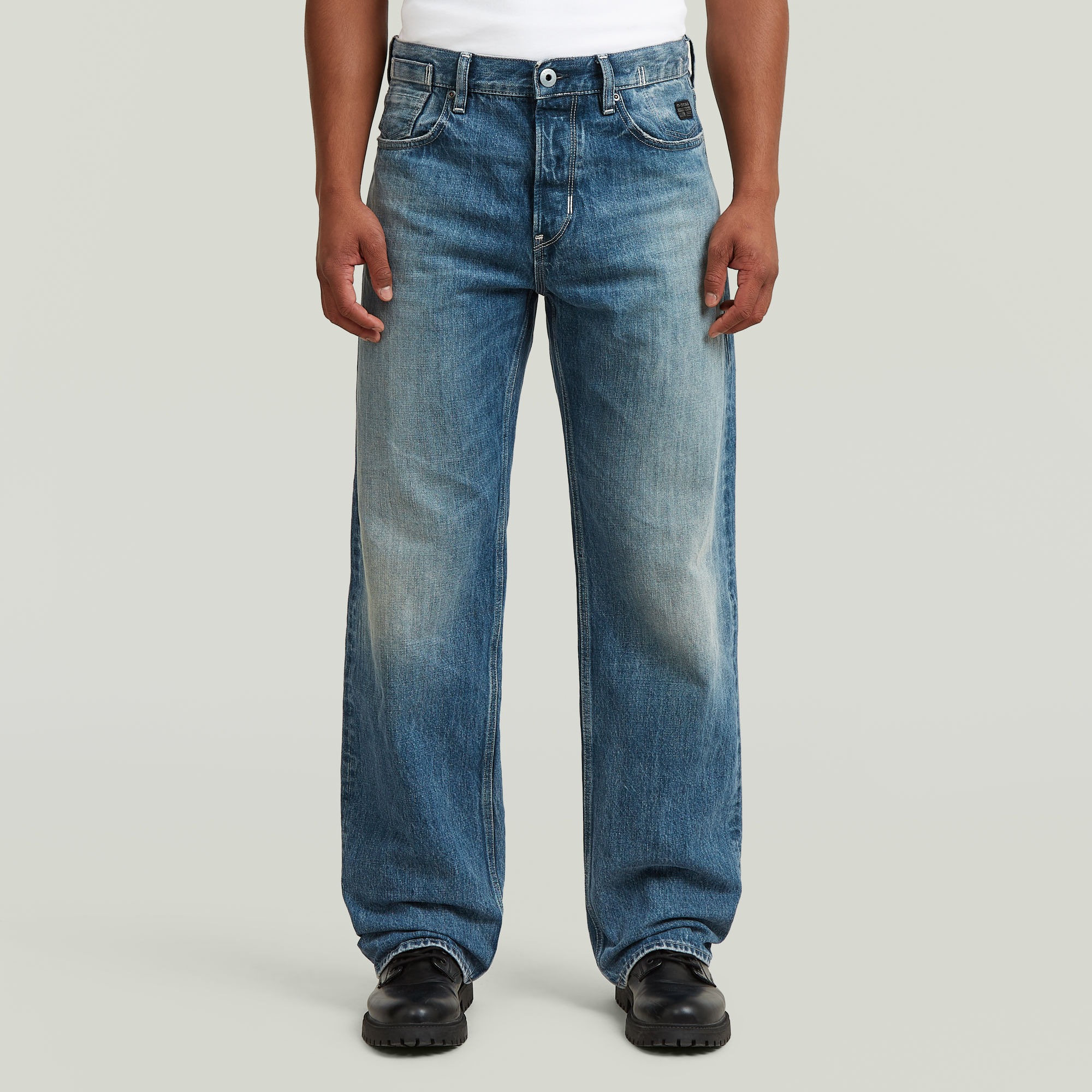 

Deeggie Relaxed Straight Jeans - Medium blue - Men