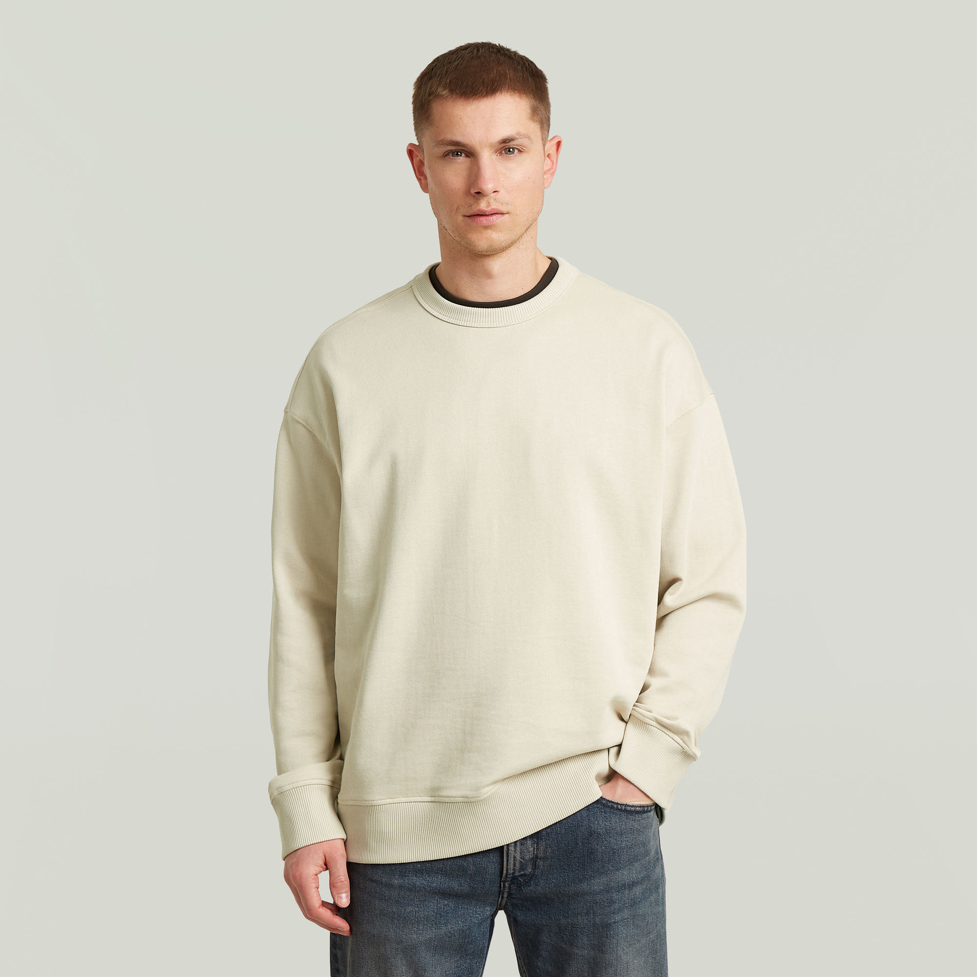 

HB Badge Sweater - Wit - Heren