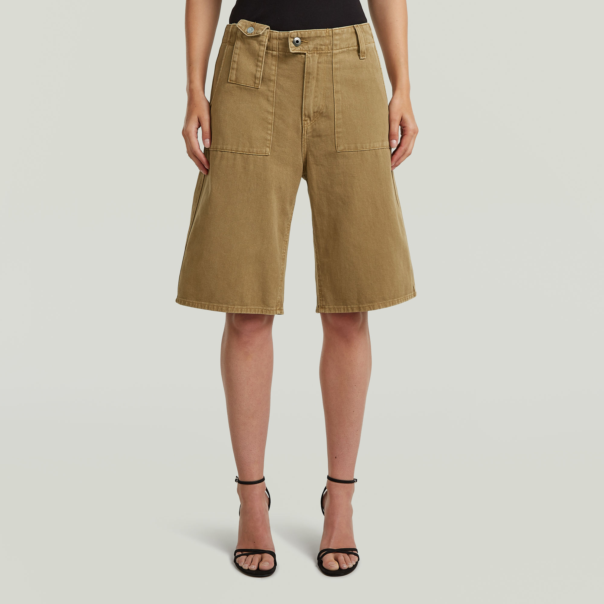 Bermuda Shorts - Beige - Damen
