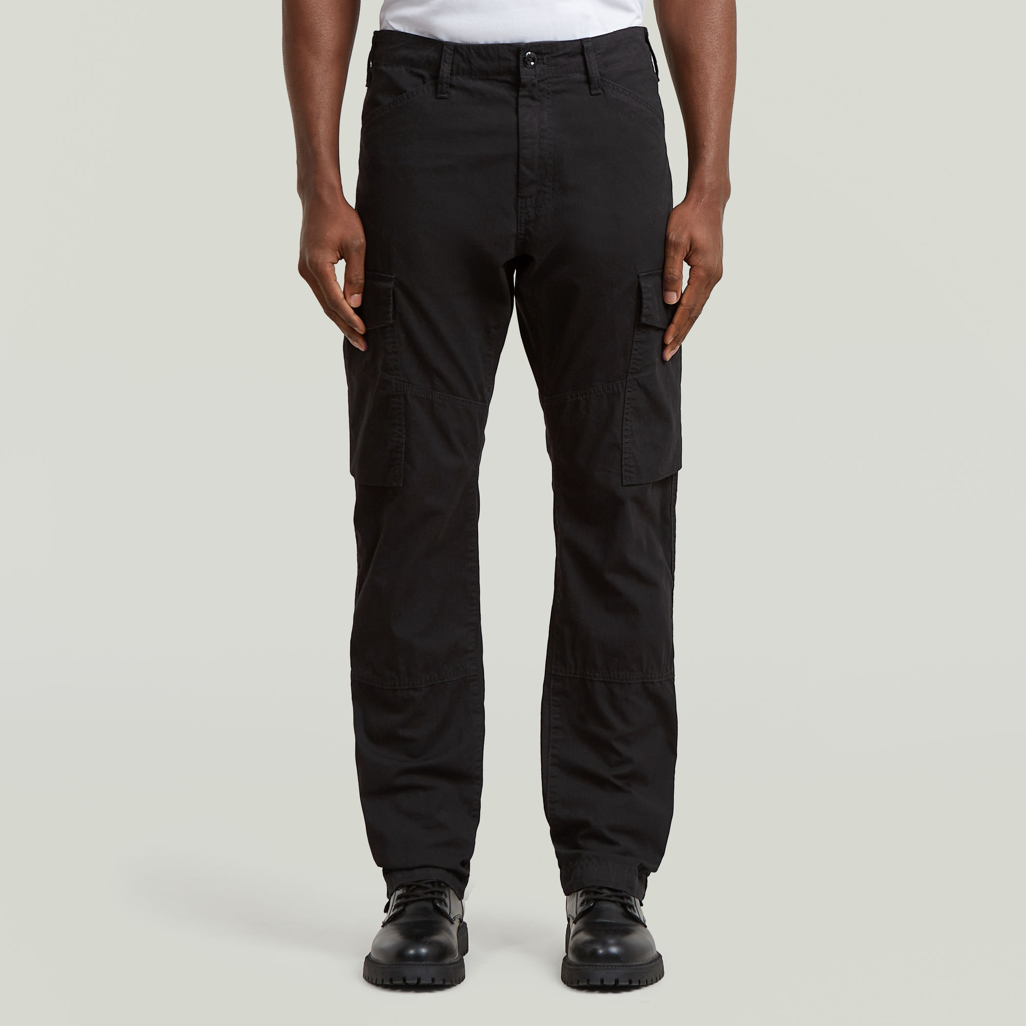 

Clean Regular Cargo Pants - Black - Men
