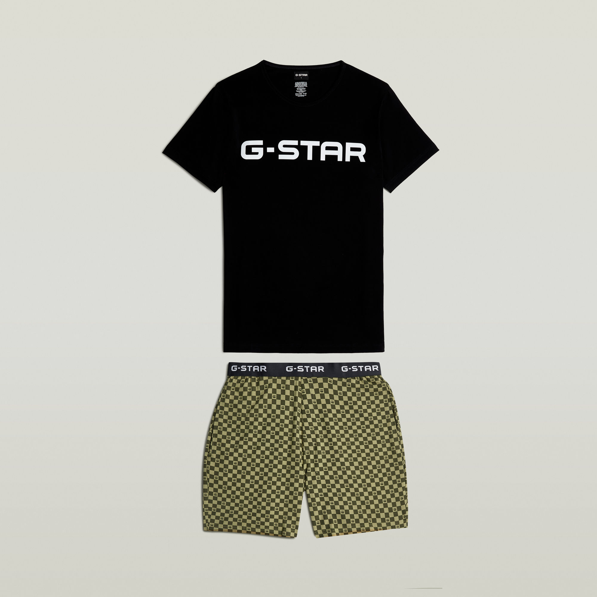 

T-Shirt & Shorts Pyjama Set - Mehrfarbig - Herren