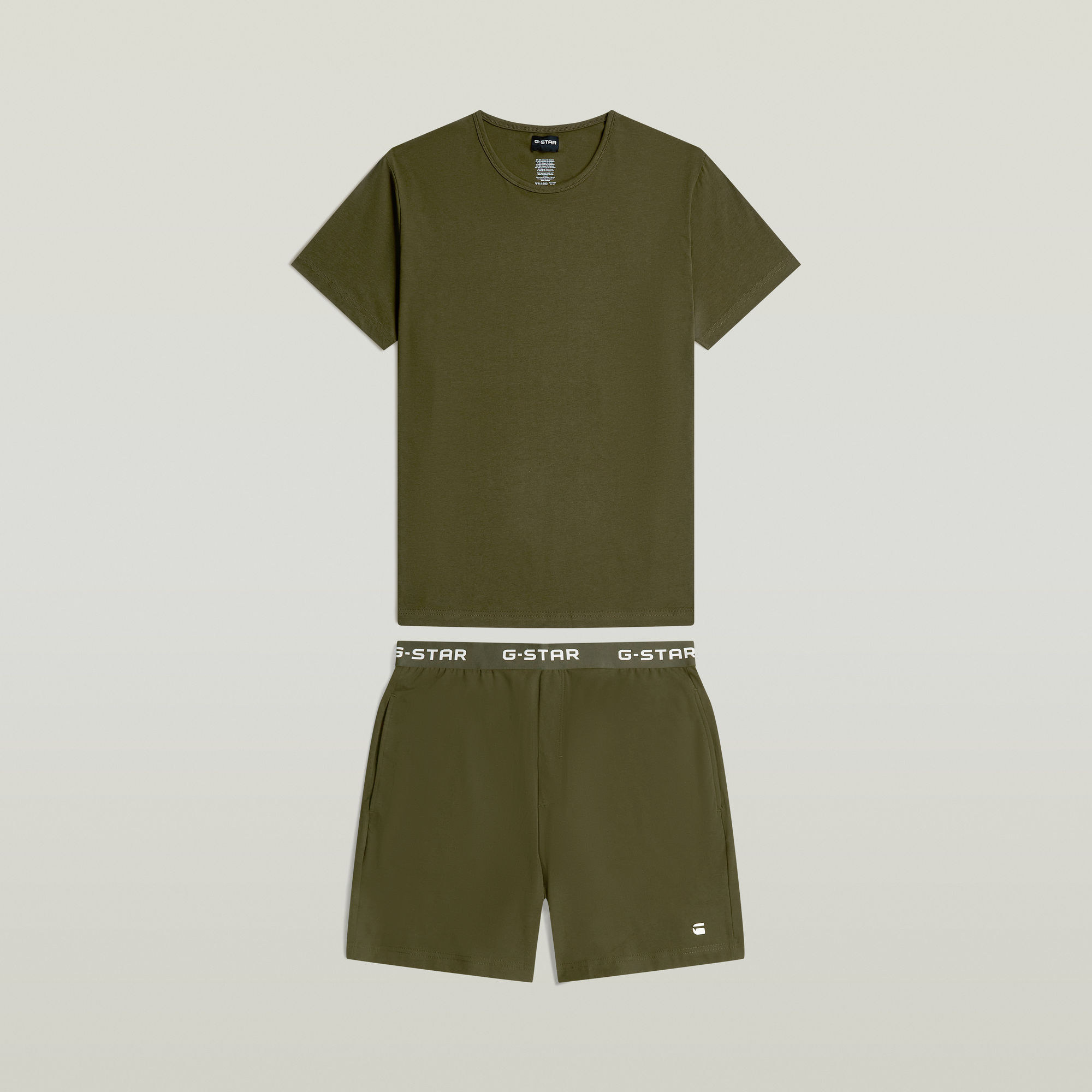 

Tee en Short Pyjama Set - Meerkleurig - Heren