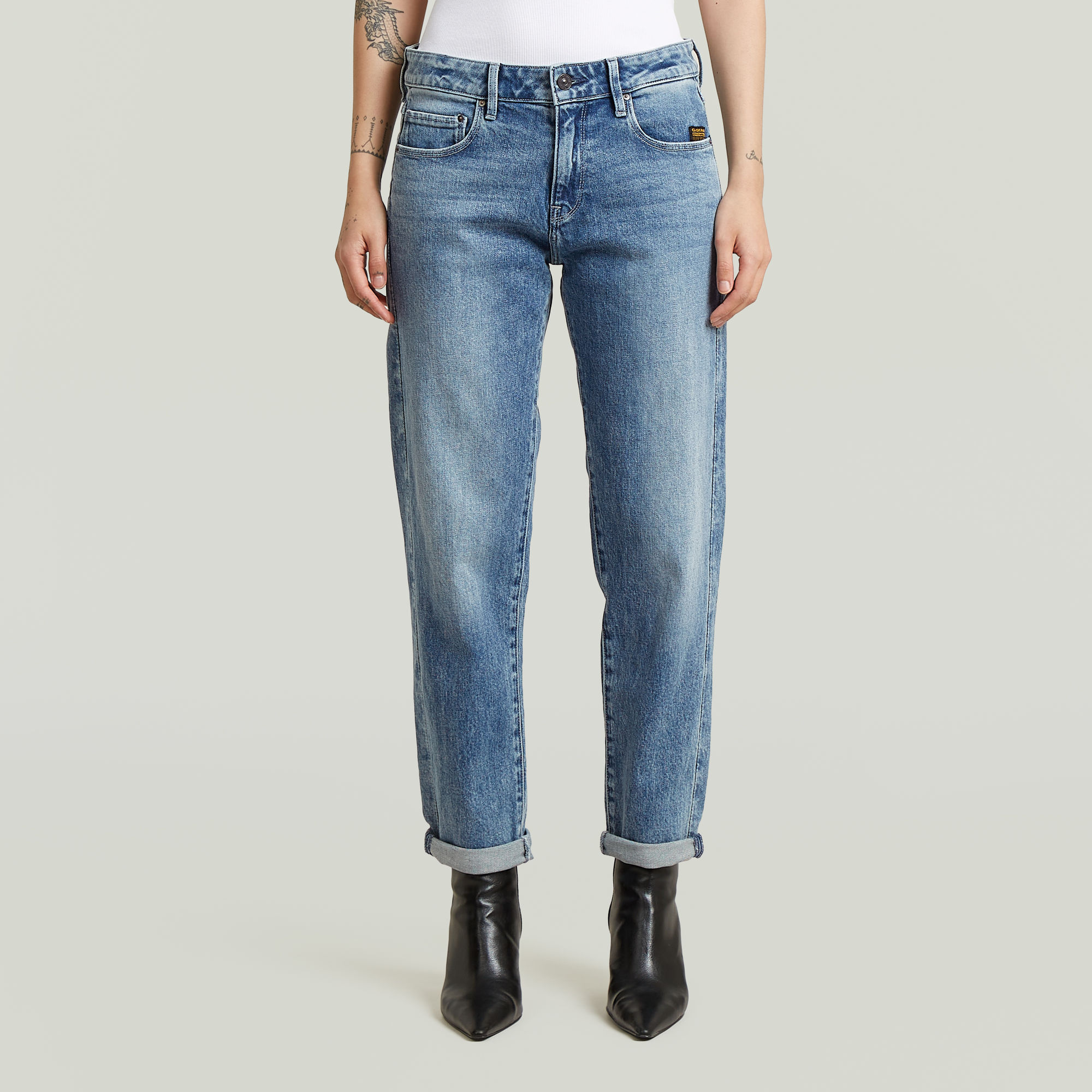 G-Star RAW Kate Boyfriend Jeans - Midden blauw - Dames
