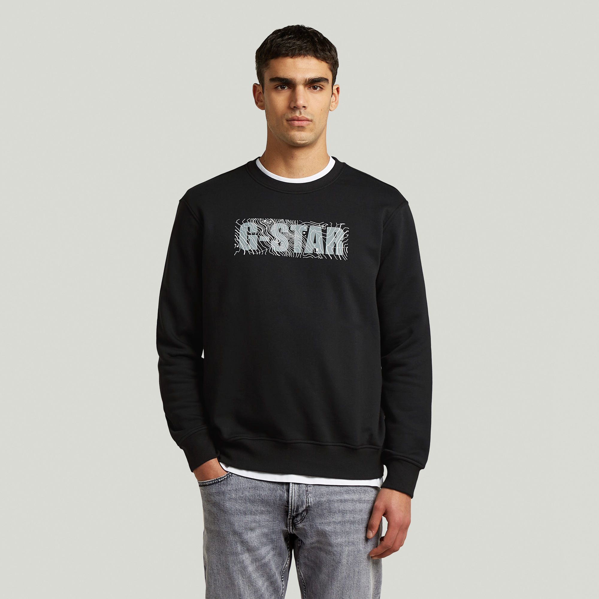 

Logo Crew Neck Sweater - Black - Men