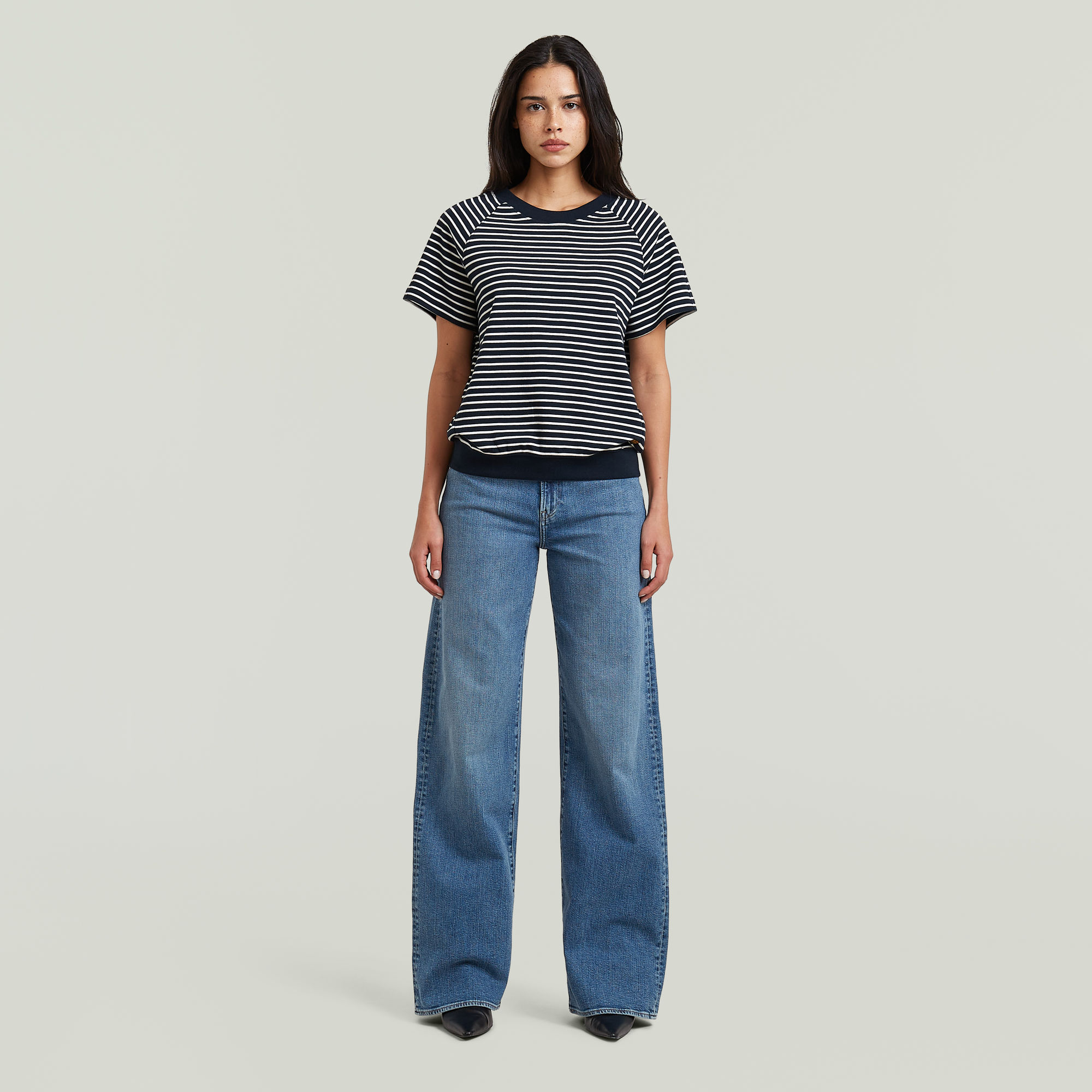 Thumbnail - Raglan T-Shirt - Mehrfarbig - Damen