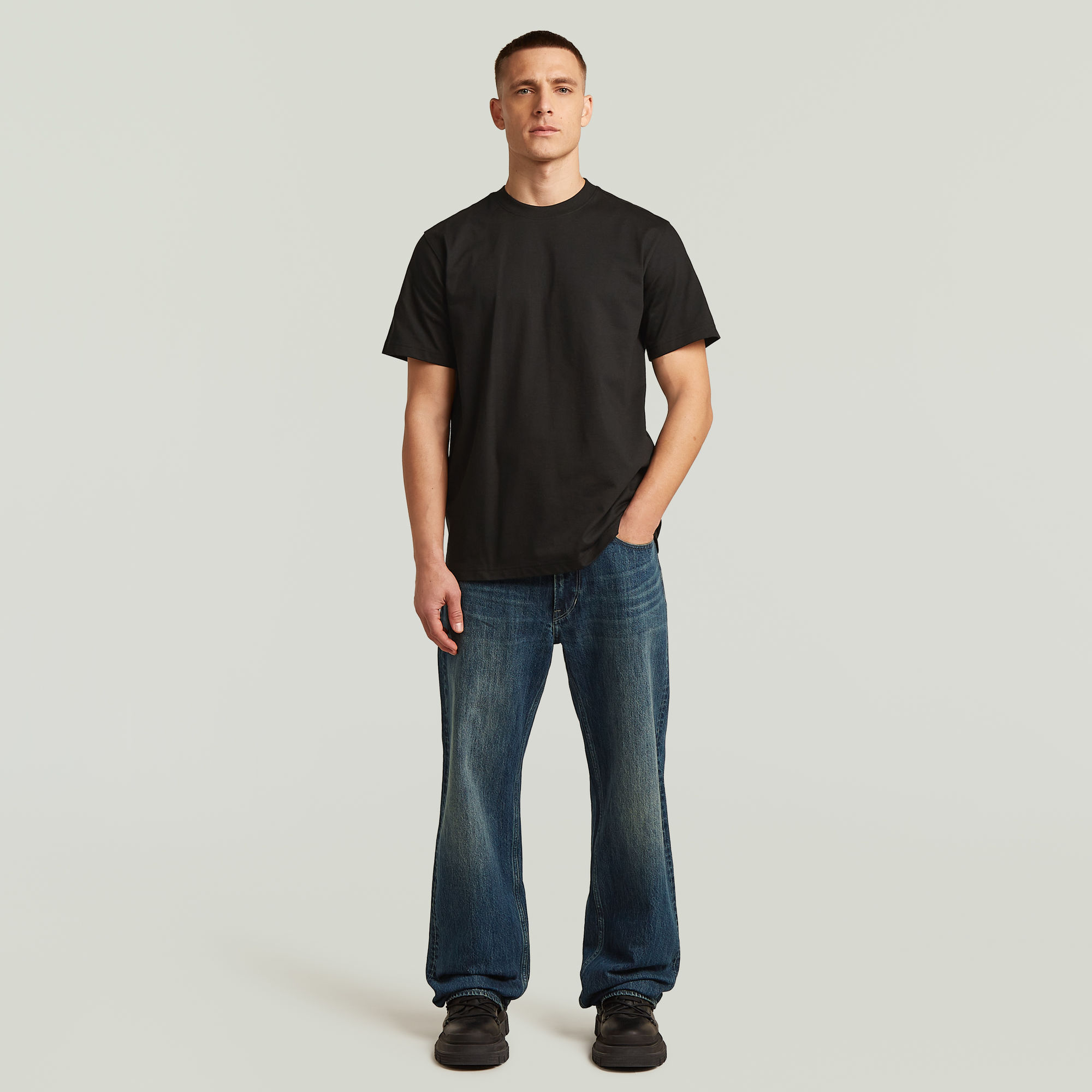 Thumbnail - Regular Tee Graphic 011 - Schwarz - Herren