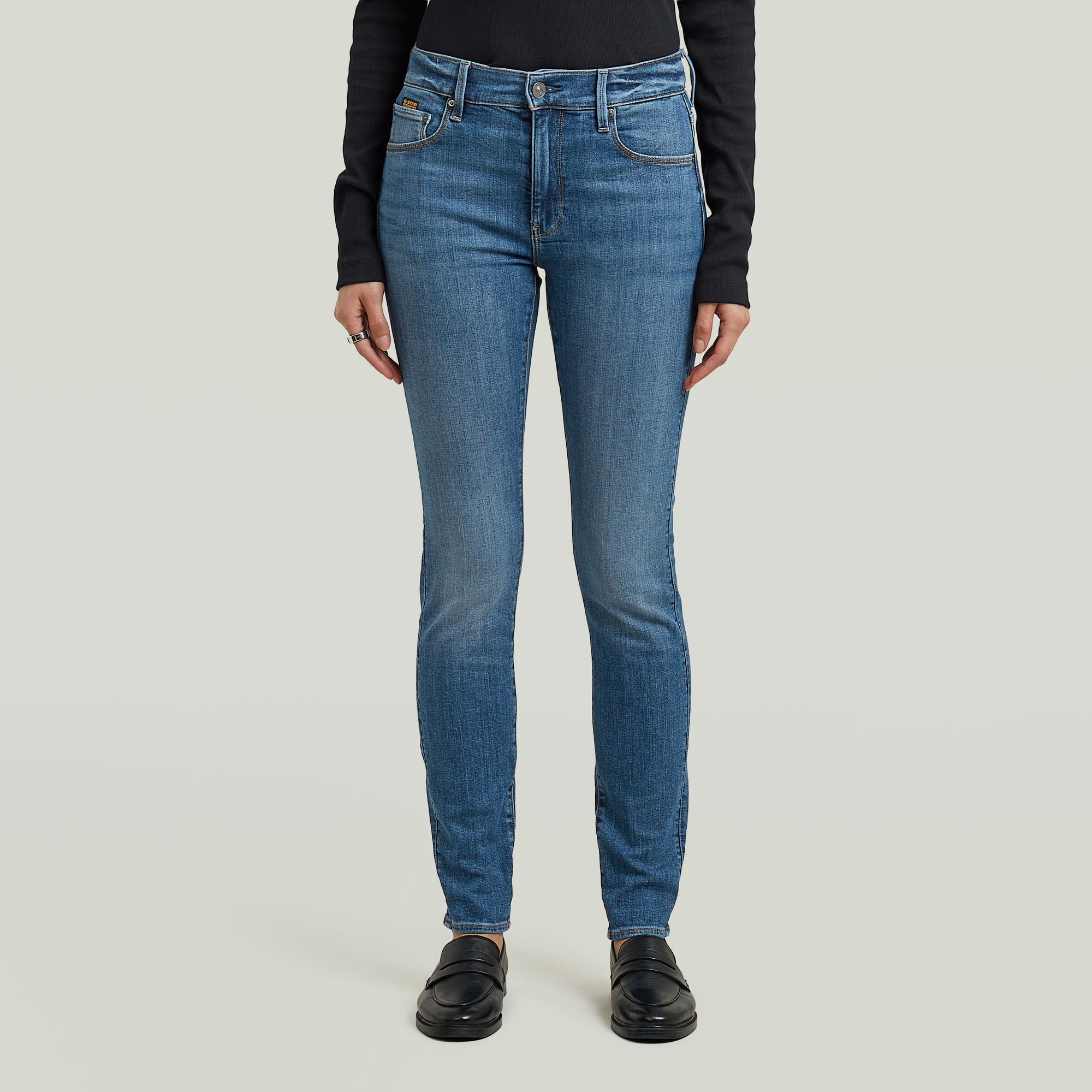 G-Star RAW 3301 Skinny Jeans - Midden blauw - Dames