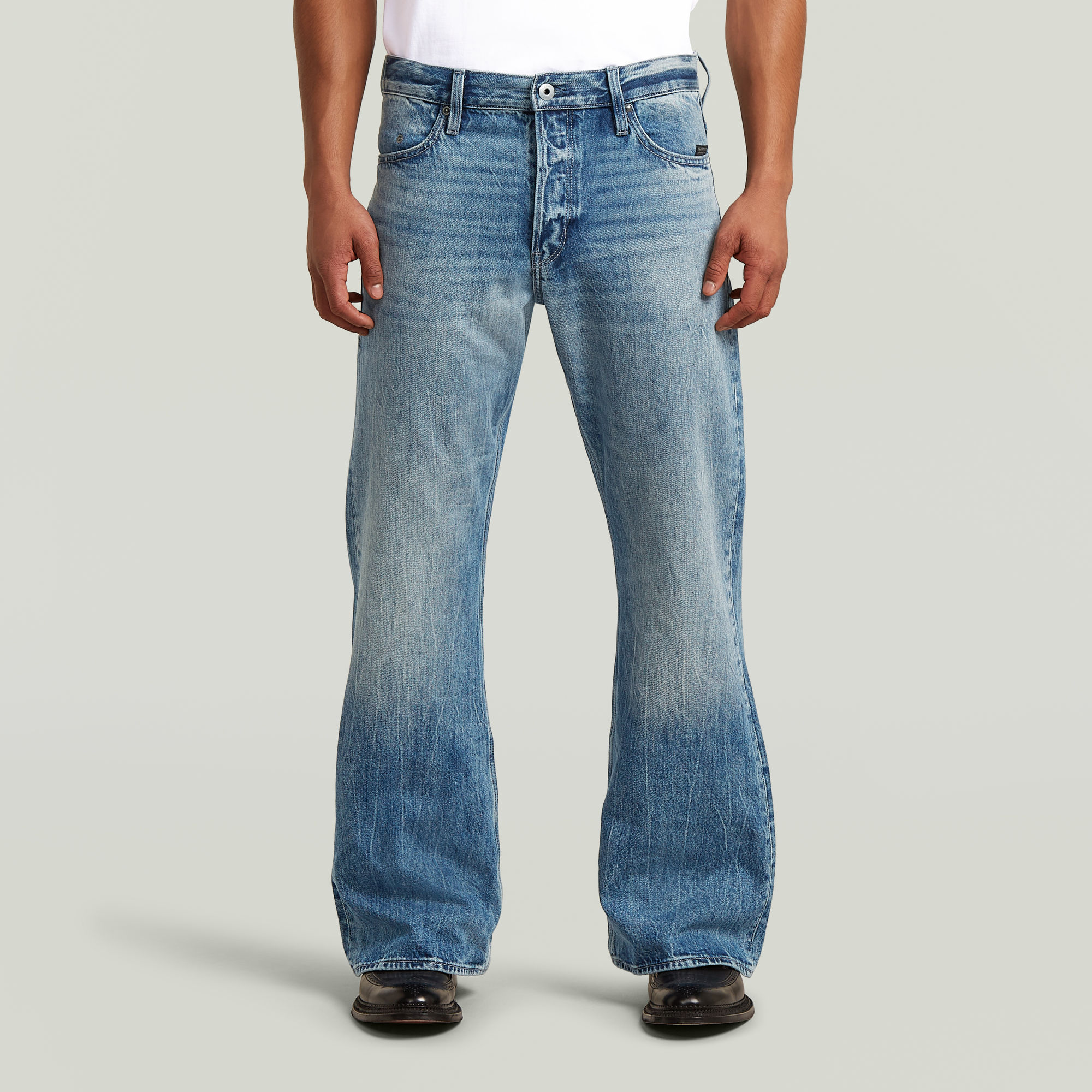 Triple A Bootcut Jeans - Mittelblau - Herren