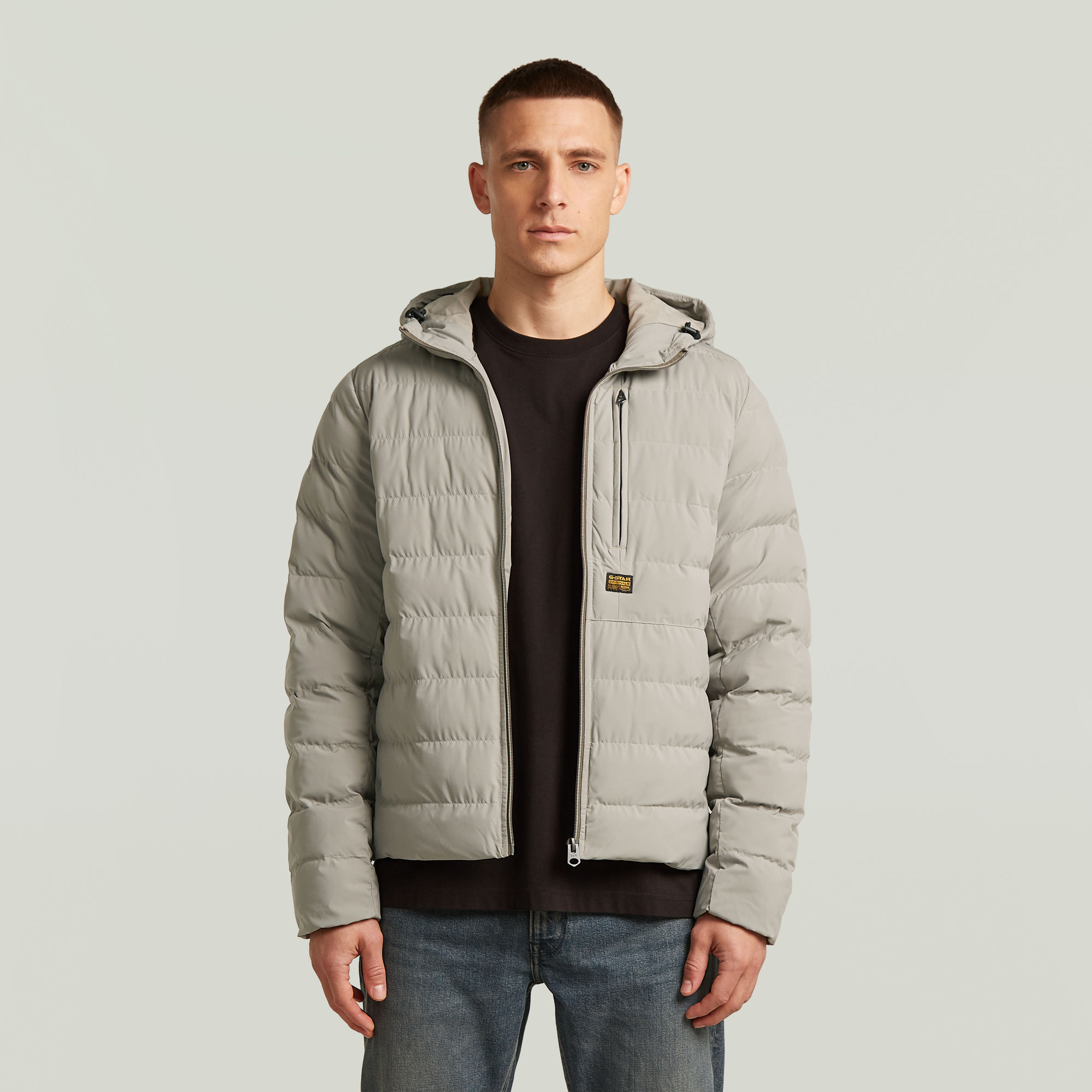 Foundation Hooded Liner Jacket - Beige - Herren
