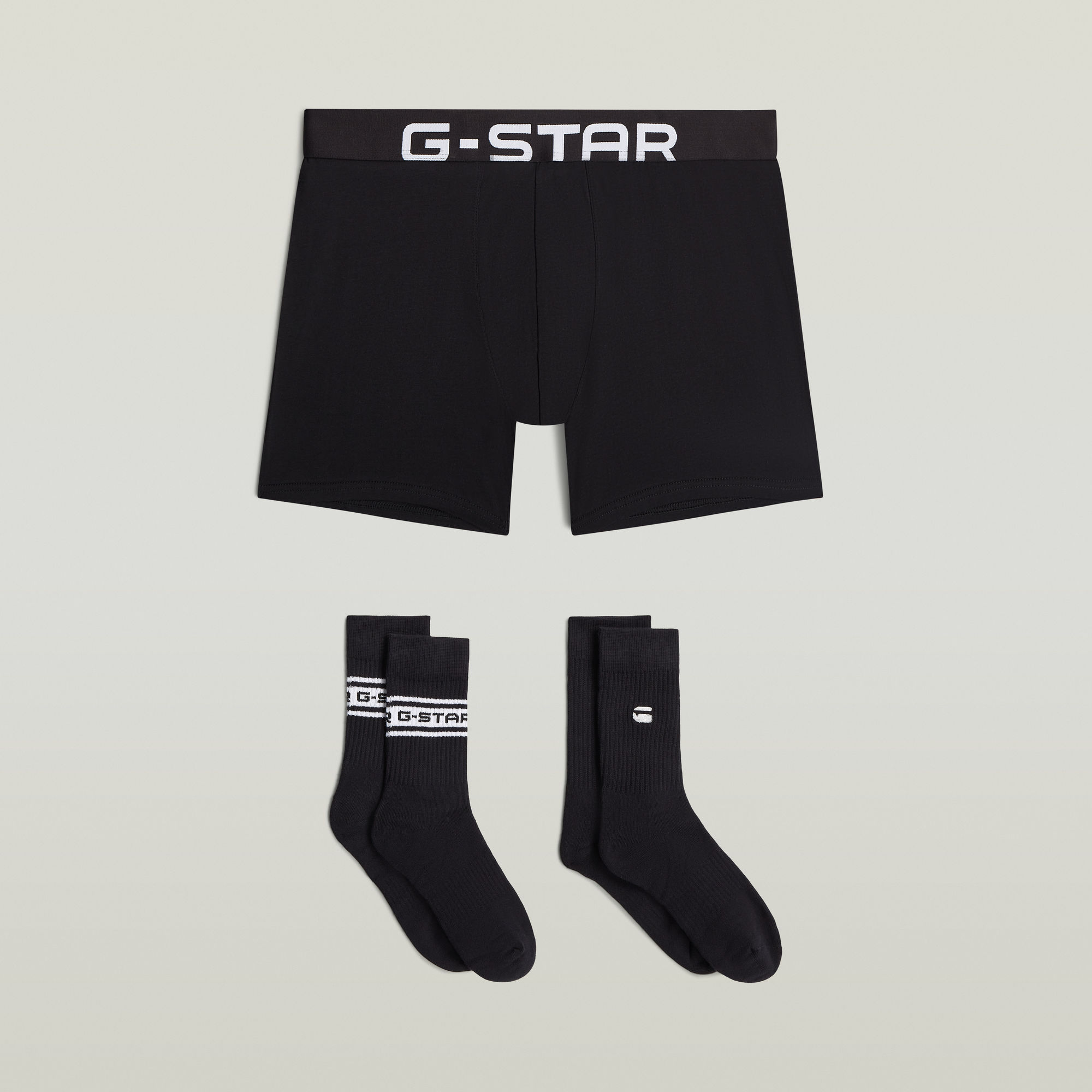 Boxer & Sock Set 44-47 - Schwarz - Herren