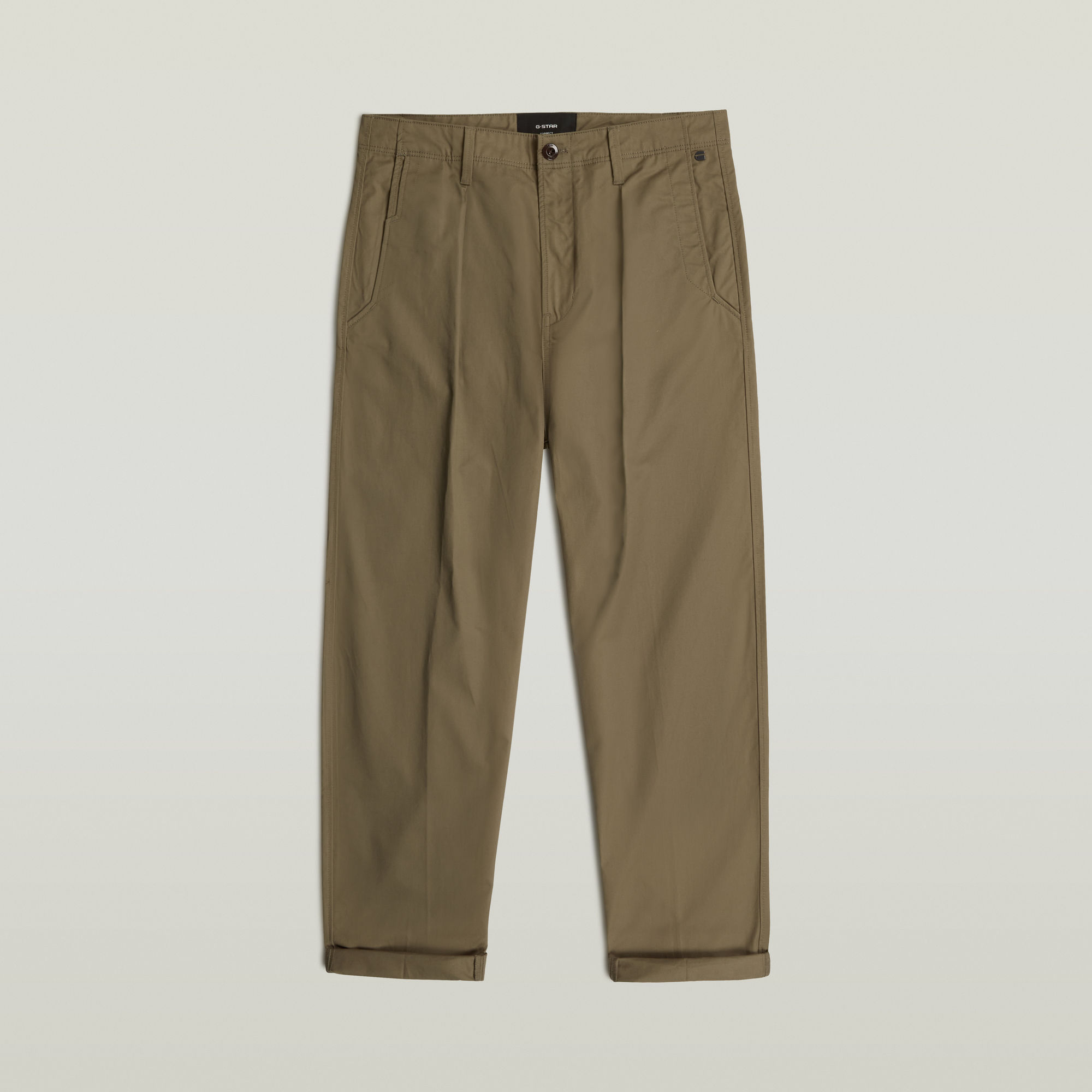 Thumbnail - The Ignaz- Correct Pleated Chino Relaxed - Braun - Herren