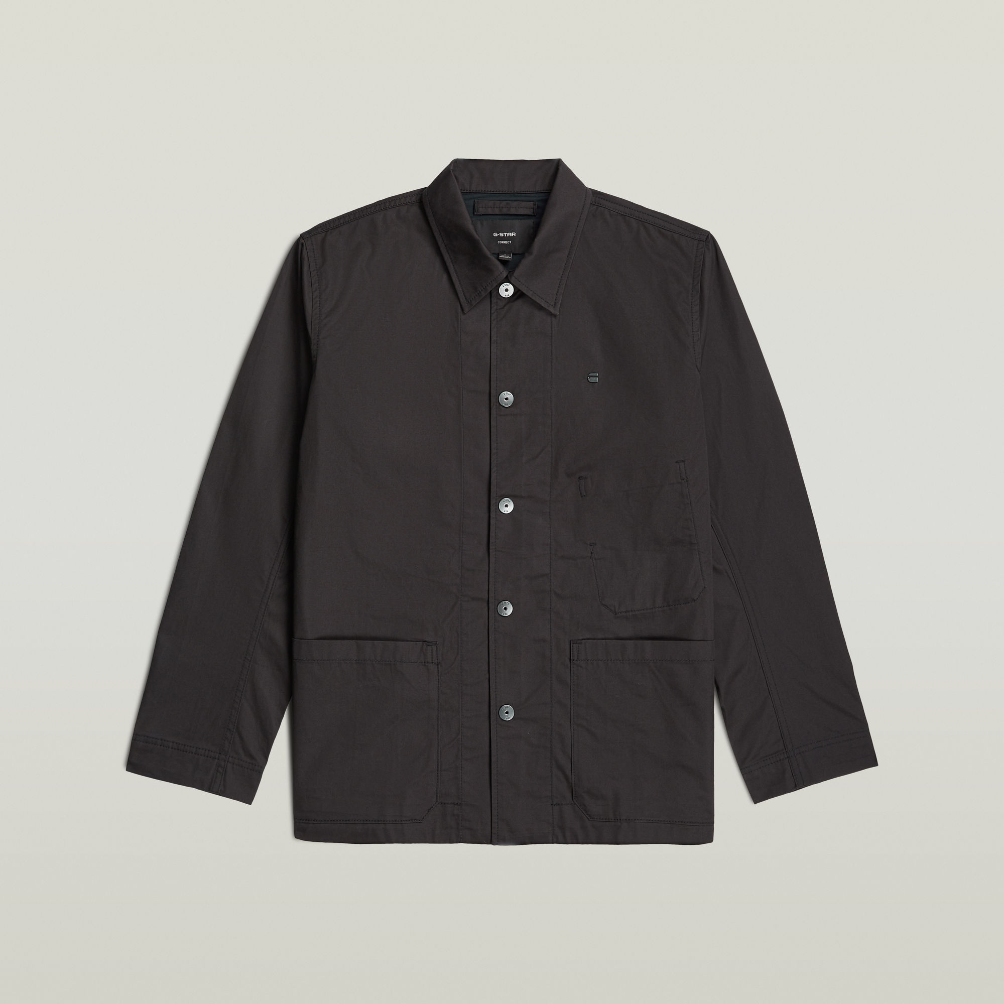 Thumbnail - The Casper - Correct Slim Hemd - Schwarz - Herren