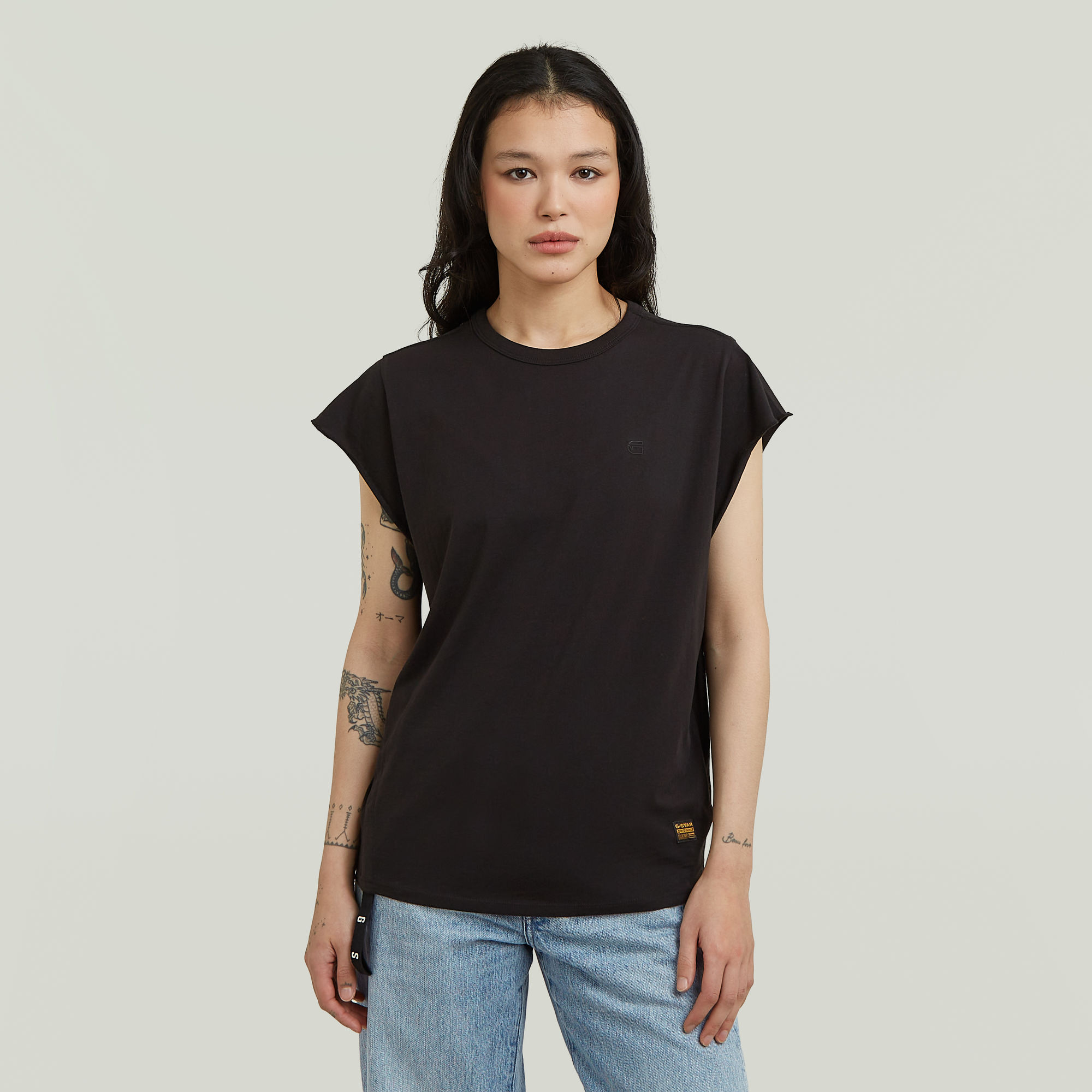 Knot T-Shirt - Schwarz - Damen