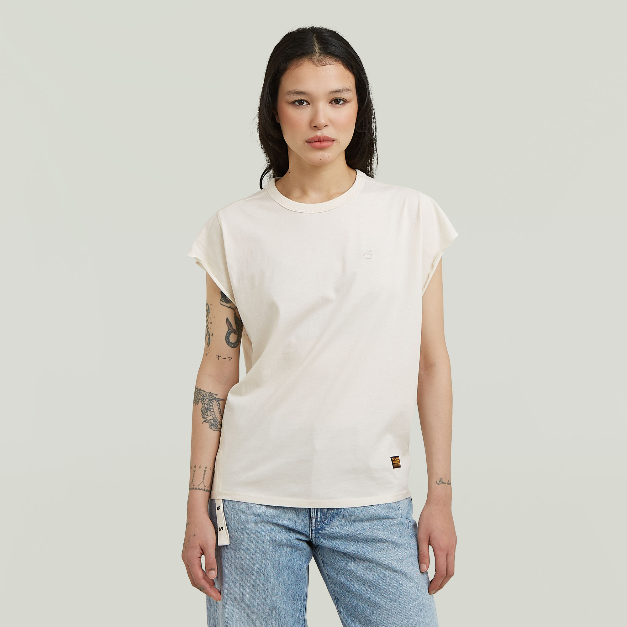 

Knot T-Shirt - Beige - Dames