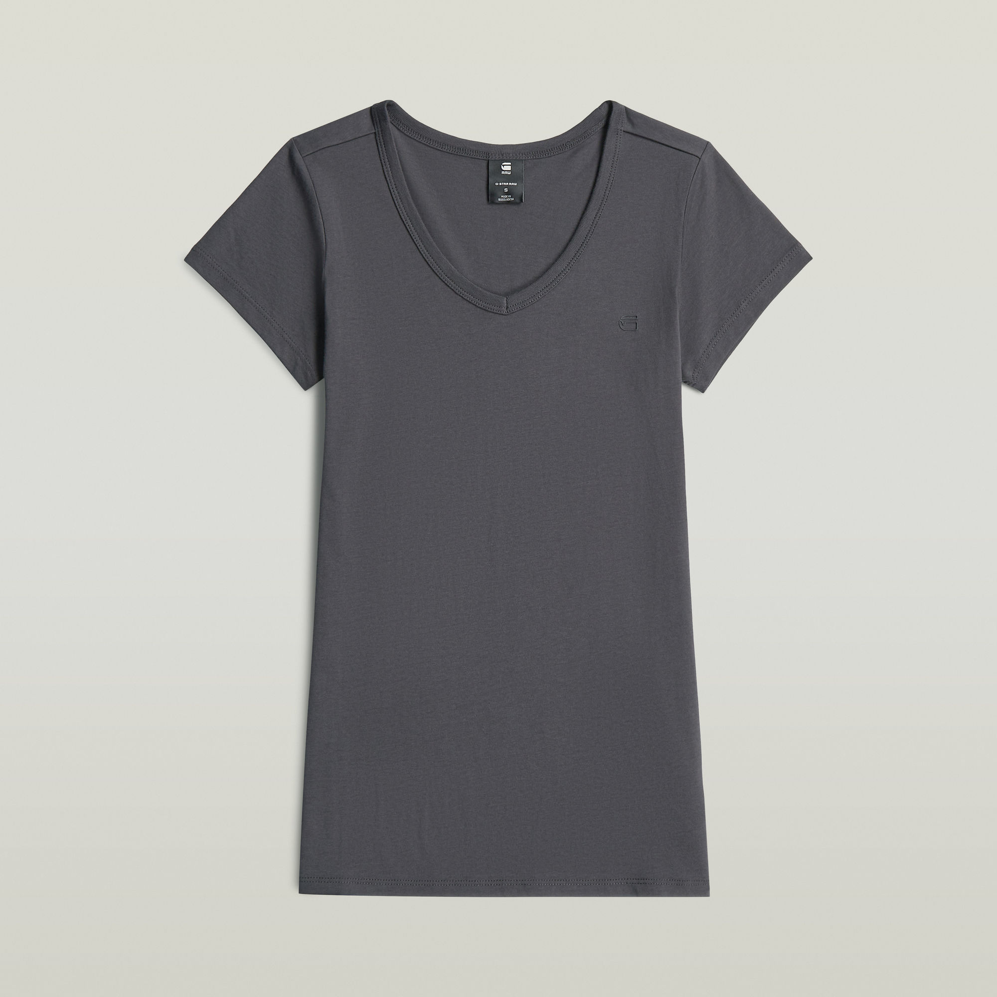 

Slim V T-Shirt - Grijs - Dames