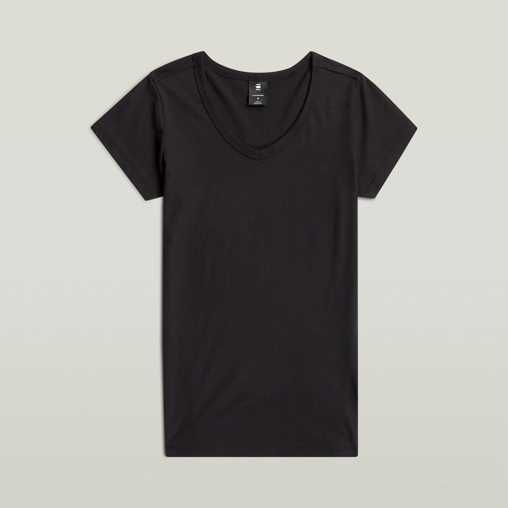 Slim V T-Shirt - Schwarz - Damen