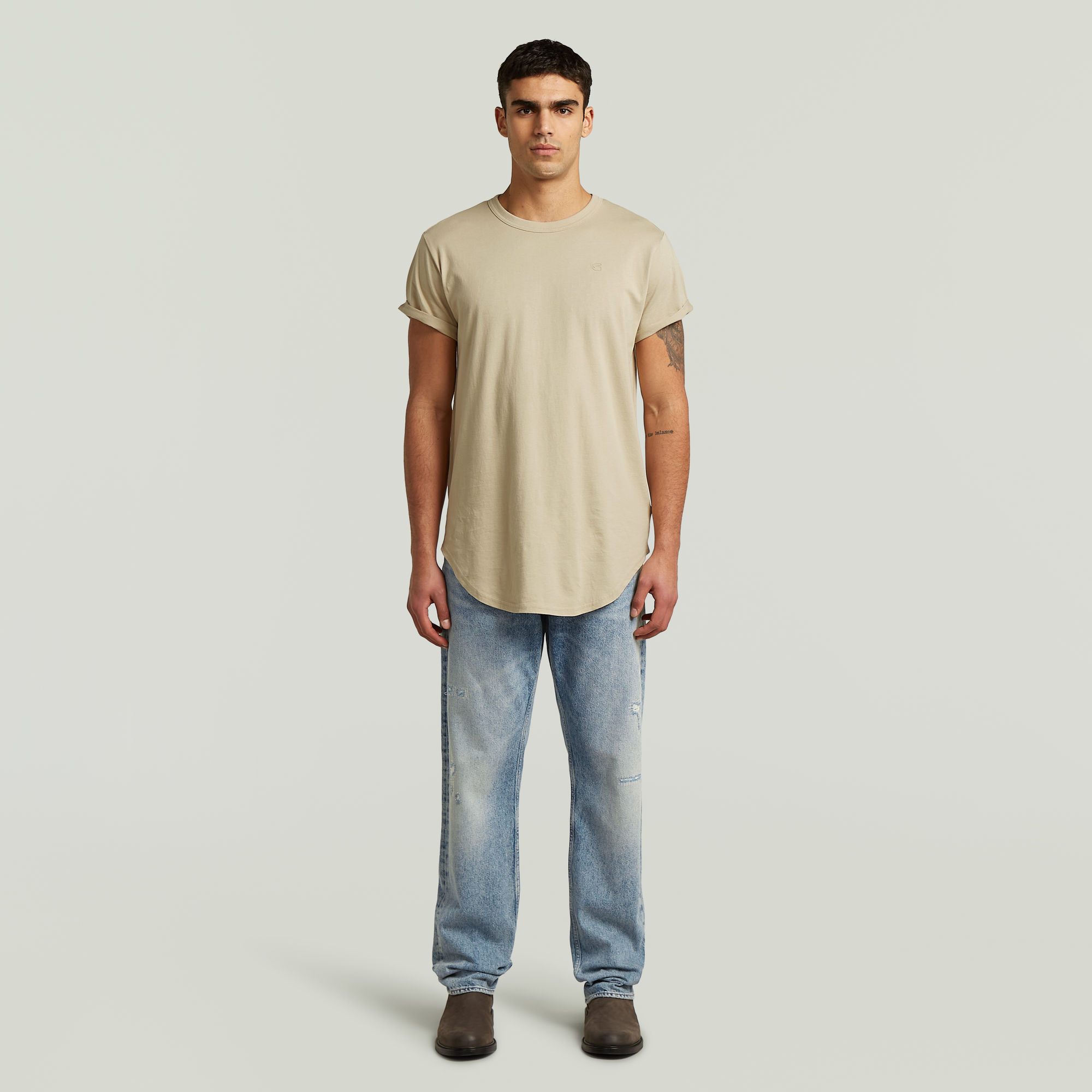 Thumbnail - Ductsoon Relaxed T-Shirt - Beige - Herren