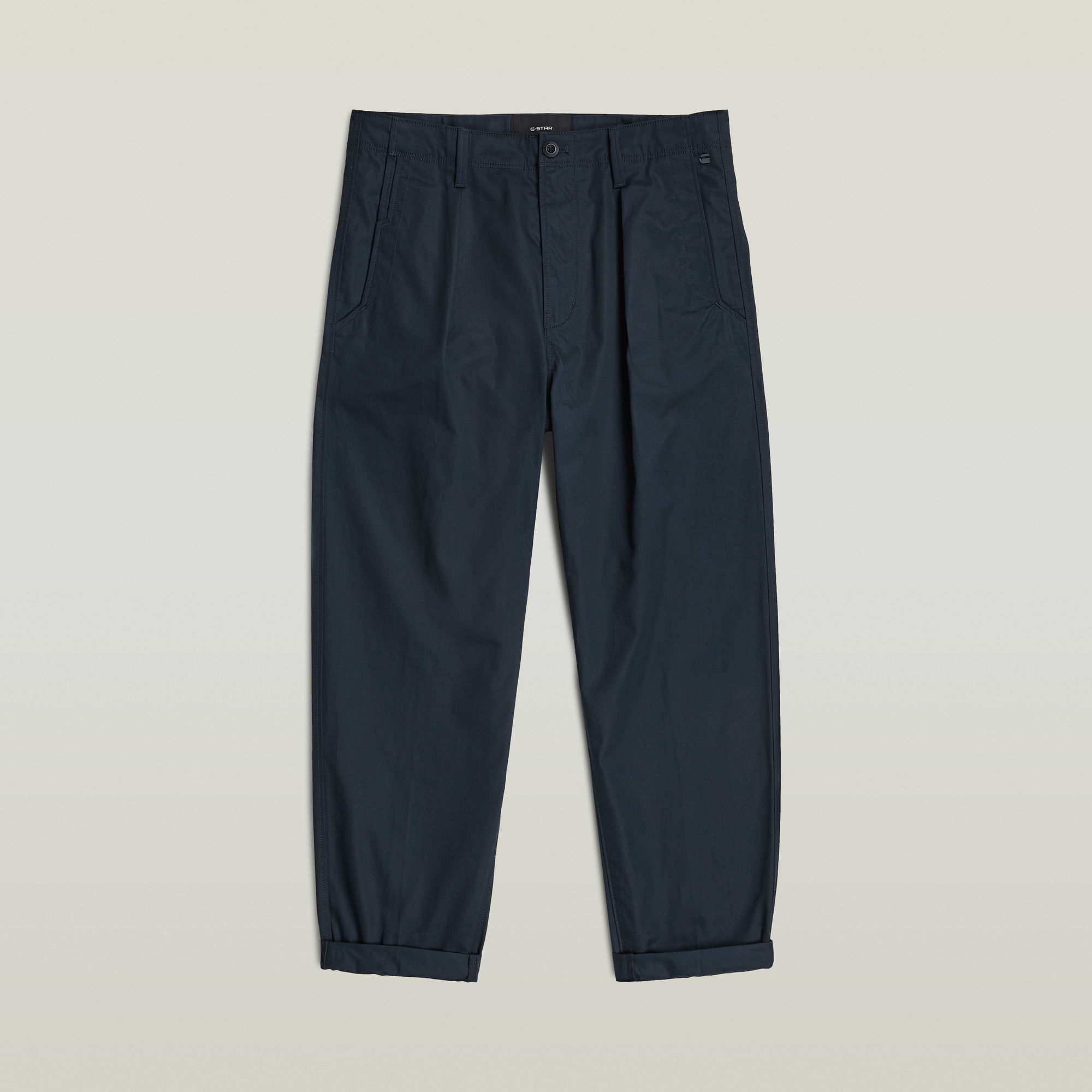 Thumbnail - Ignaz Correct Pleated Chino Relaxed - Dunkelblau - Herren