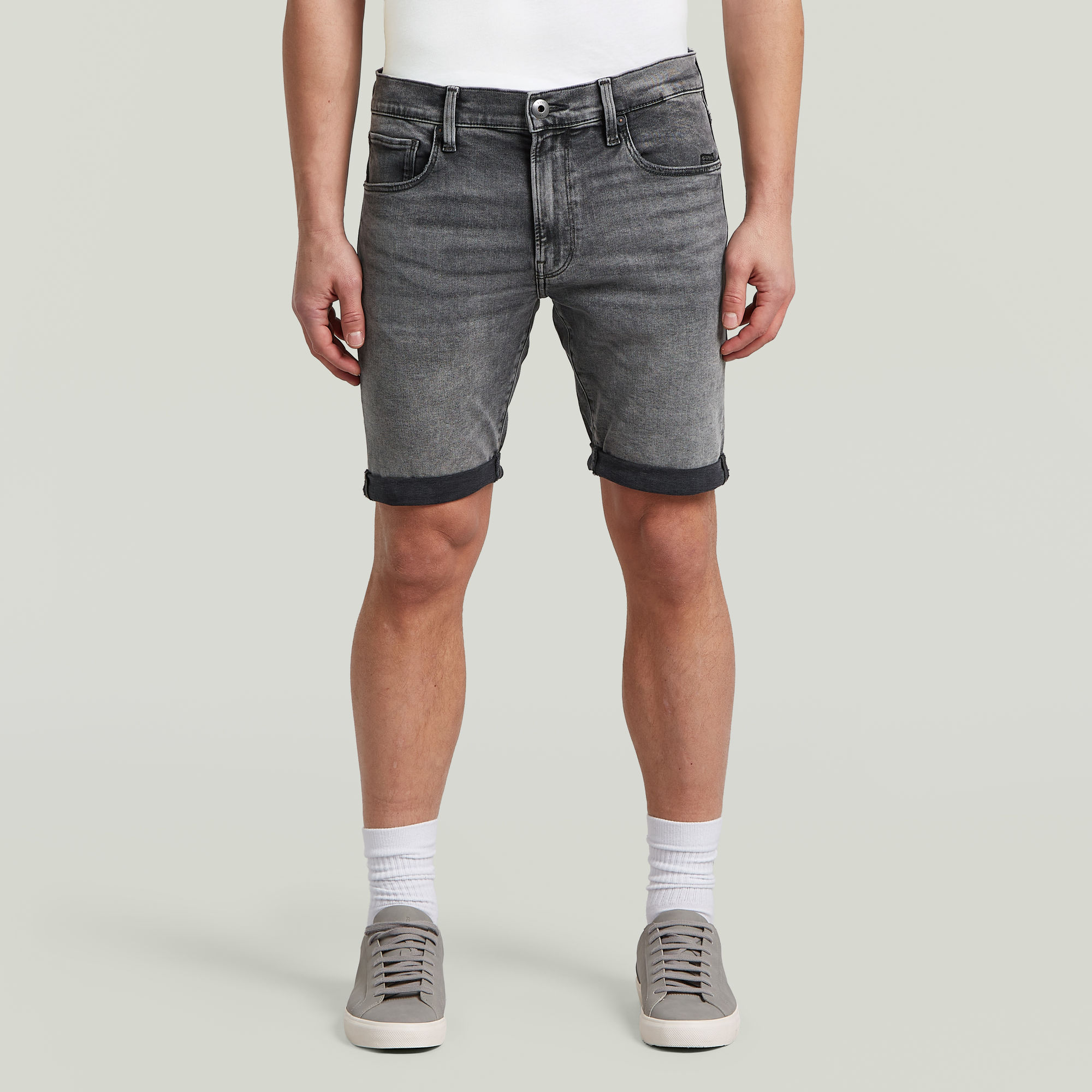 

3301 Slim Short - Grijs - Heren