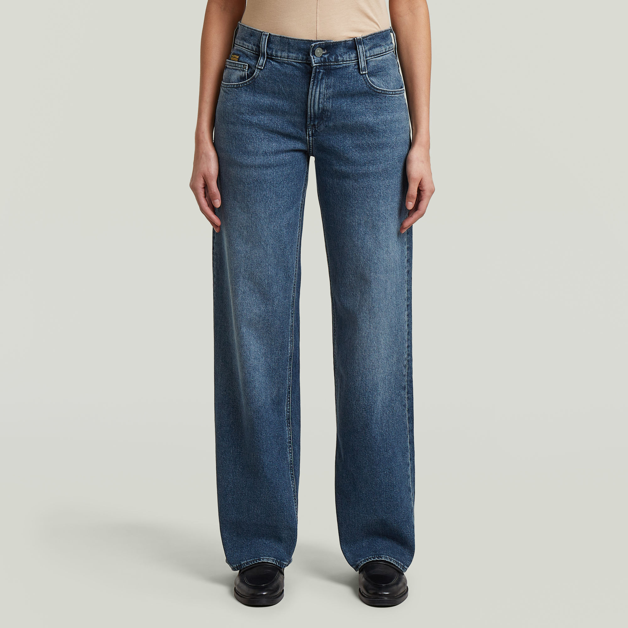 

Judee Loose Jeans - Midden blauw - Dames