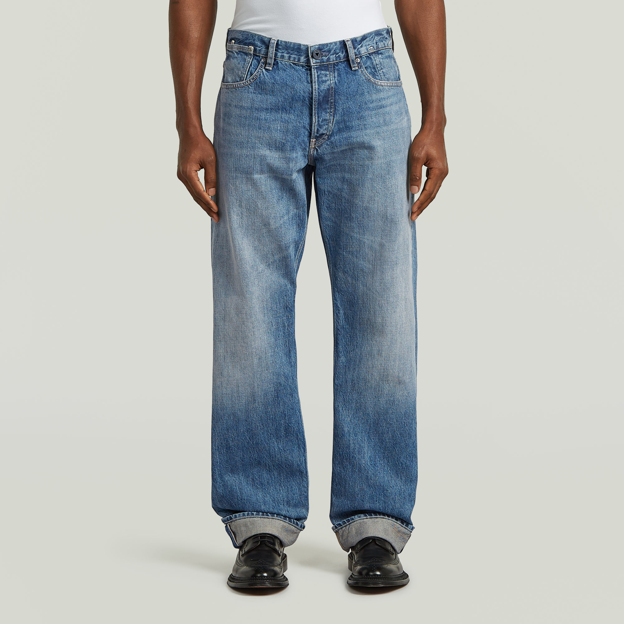 G-S027 Deegie Selvedge Jeans - Hellblau - Herren