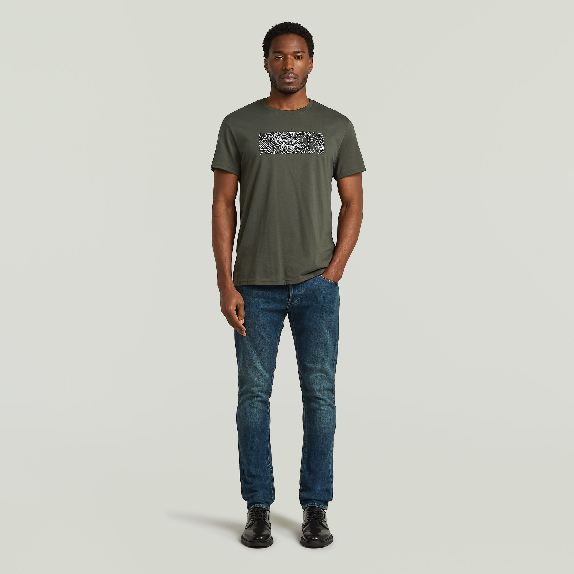 Thumbnail - Logo Tee - Grau - Herren