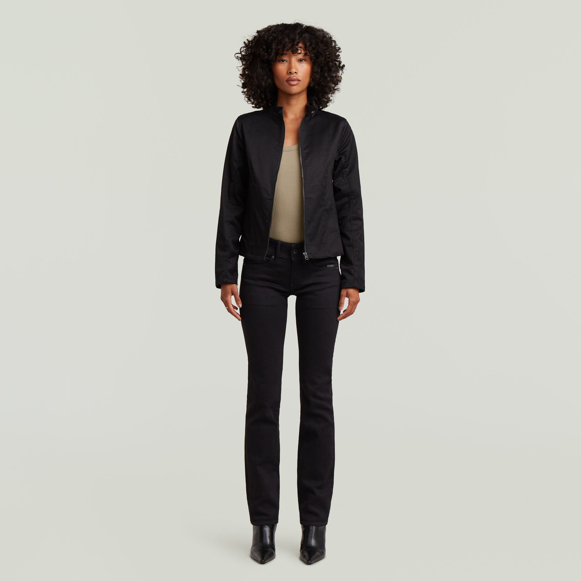 Thumbnail - Lynn Biker Jacket - Schwarz - Damen