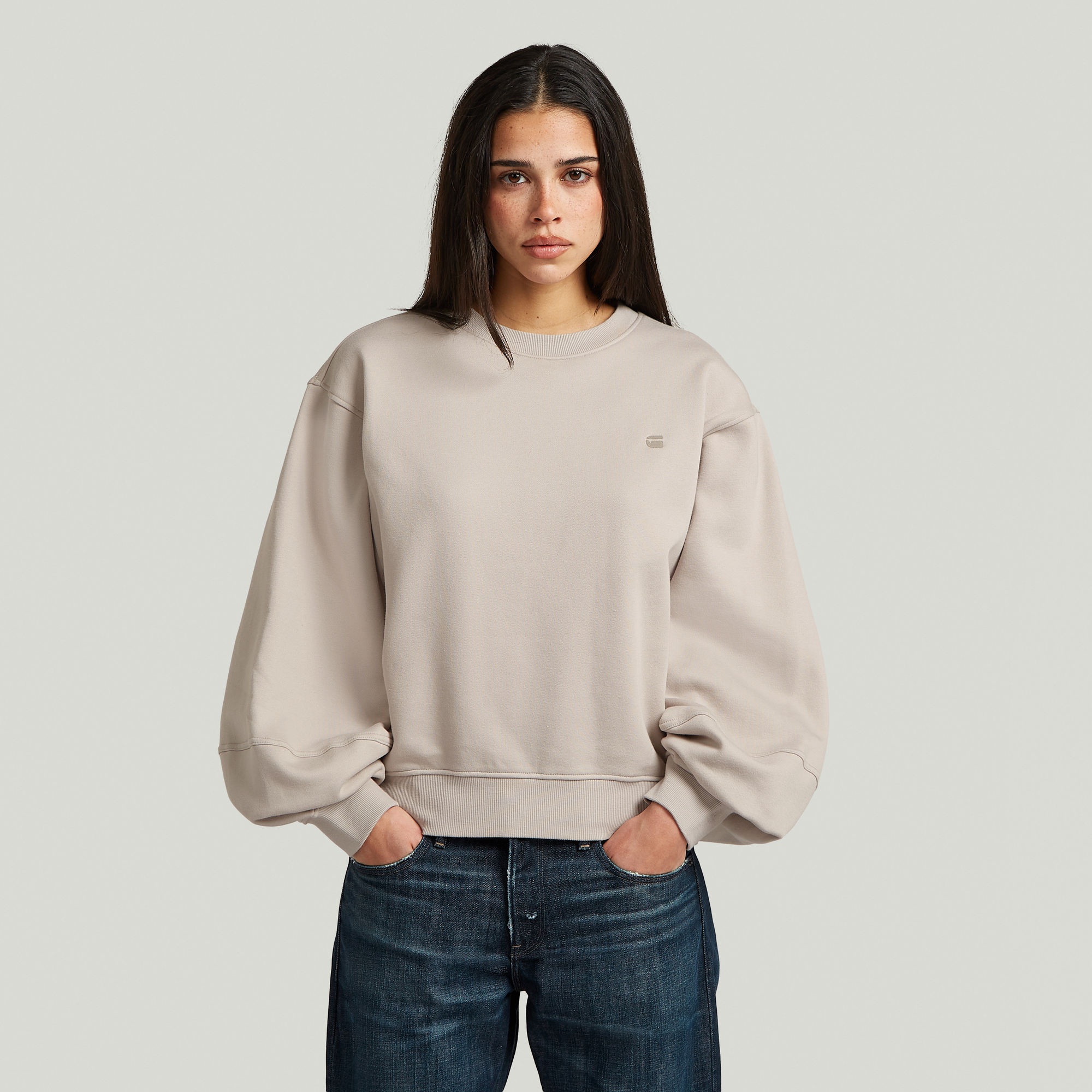 

Logo Crew Sweat - Beige - Women