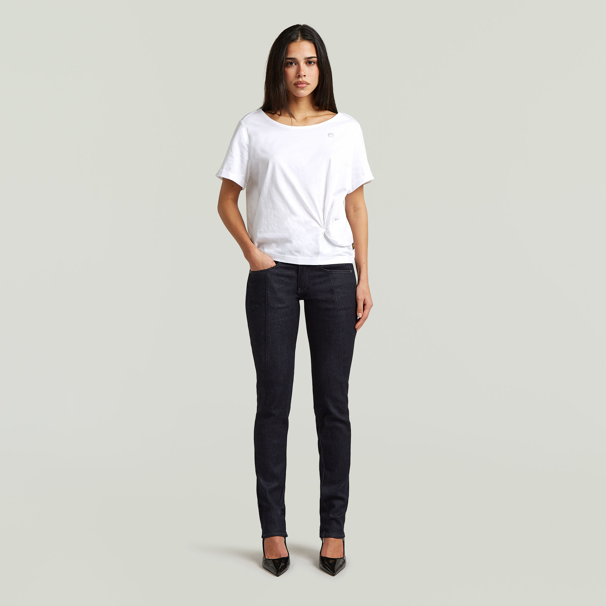 Thumbnail - Knot Top - Weiß - Damen