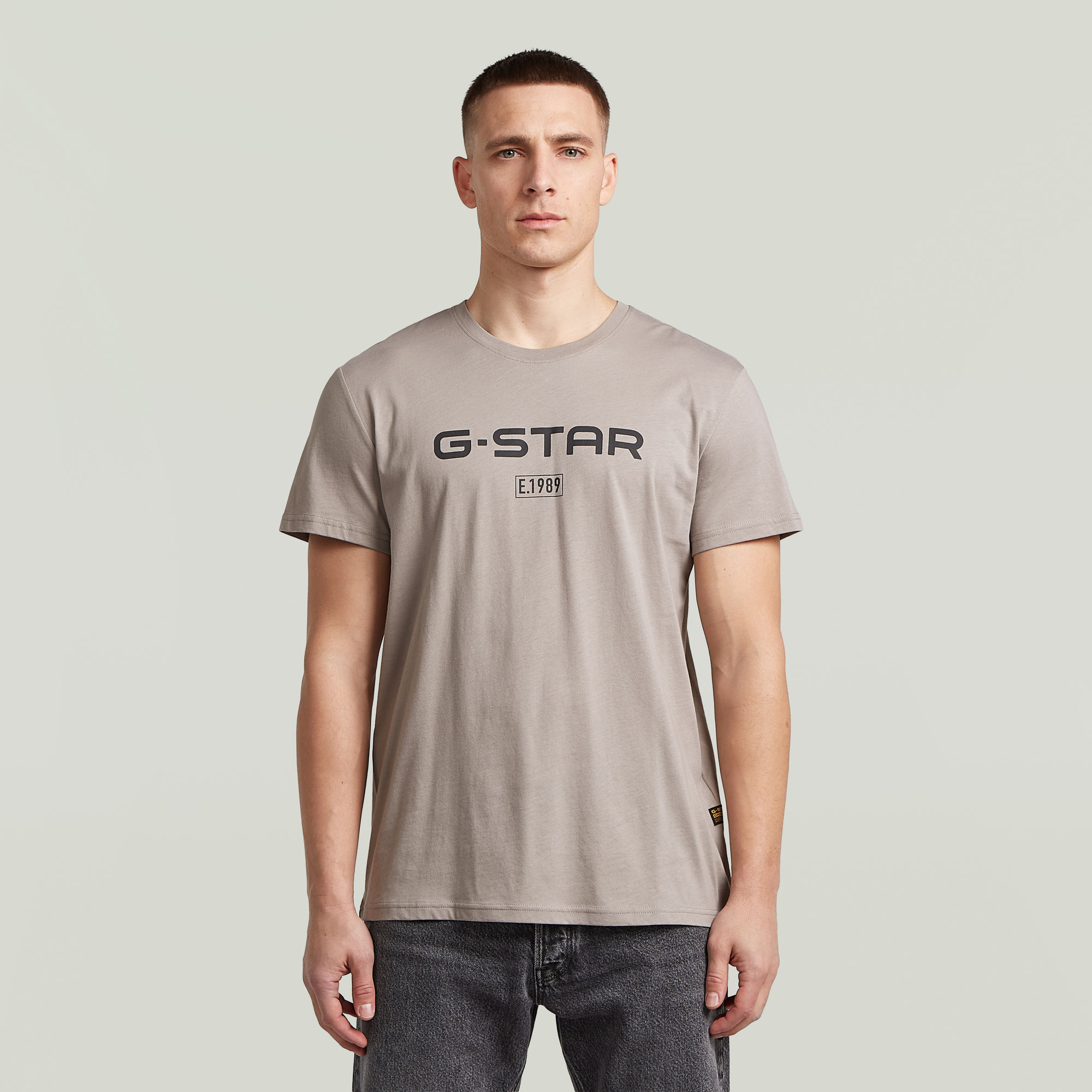Chest Logo T-Shirt - Beige - Herren