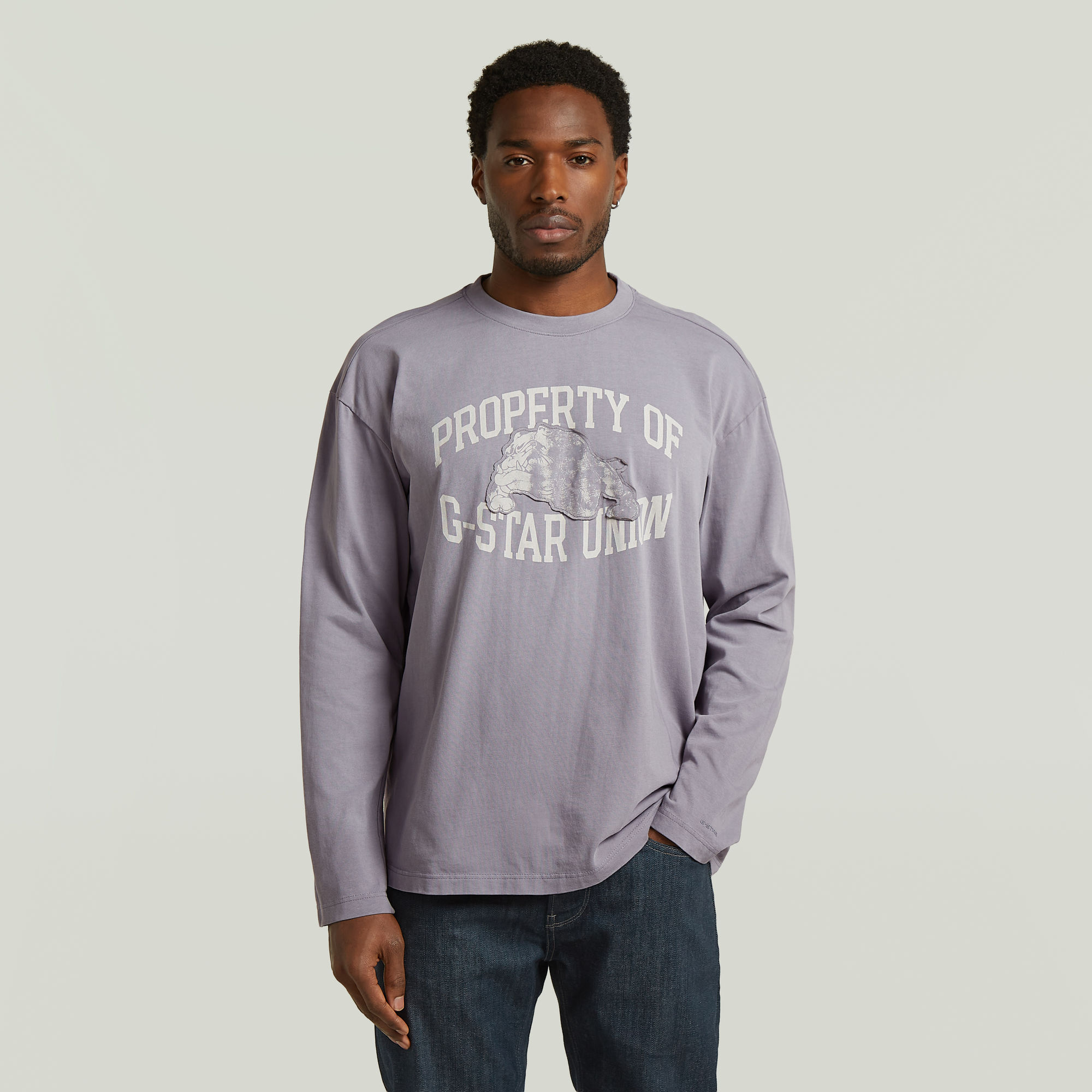 

Sunfaded Relaxed Graphic T-Shirt - Grey - Men