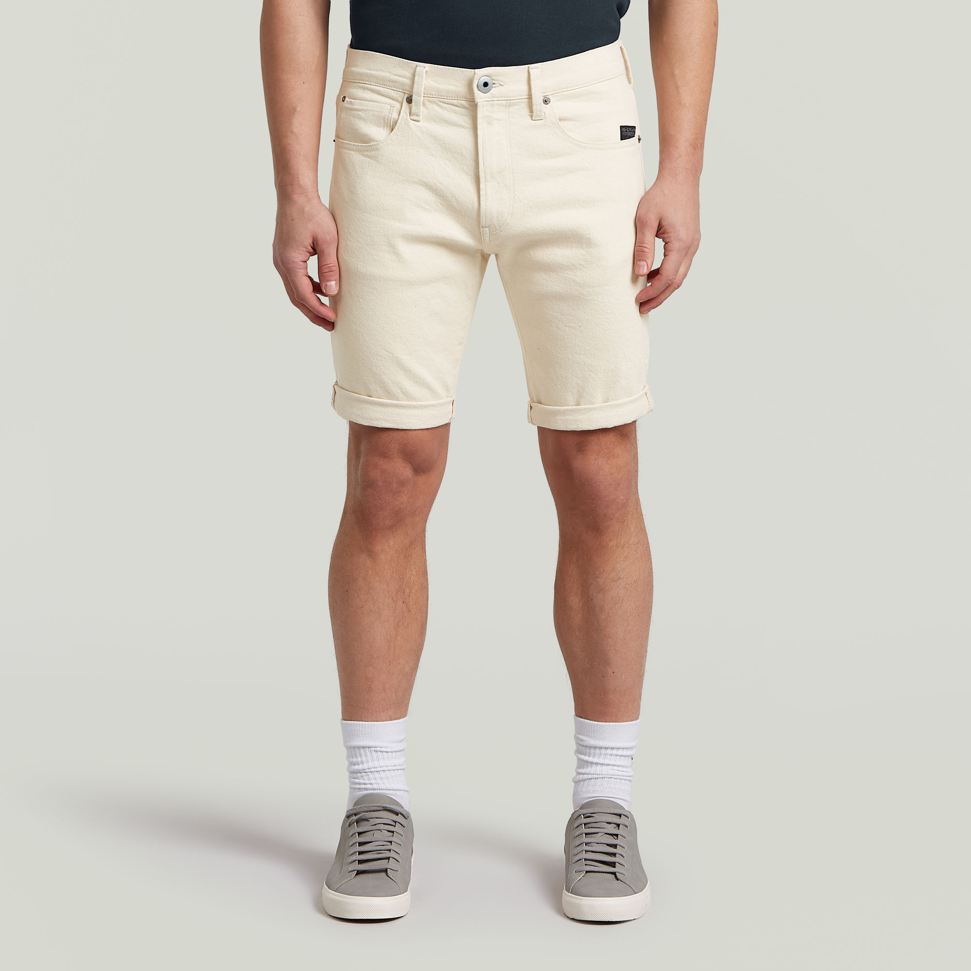 3301 Slim Shorts - Weiß - Herren