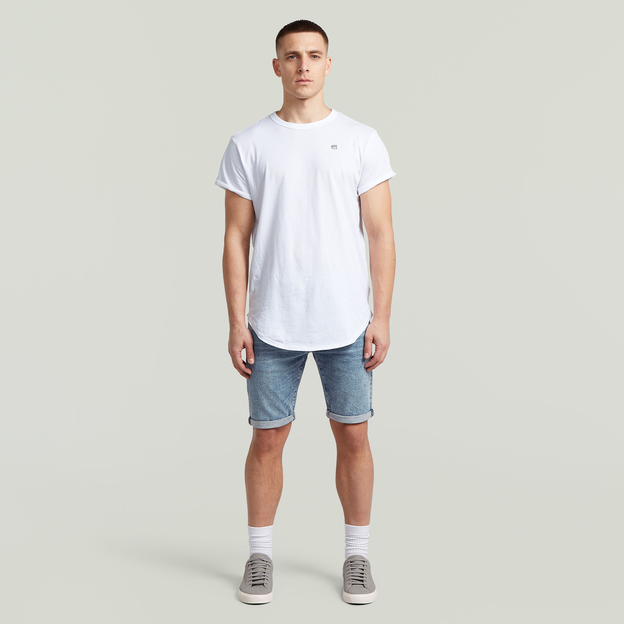 Thumbnail - 3301 Slim Shorts - Hellblau - Herren