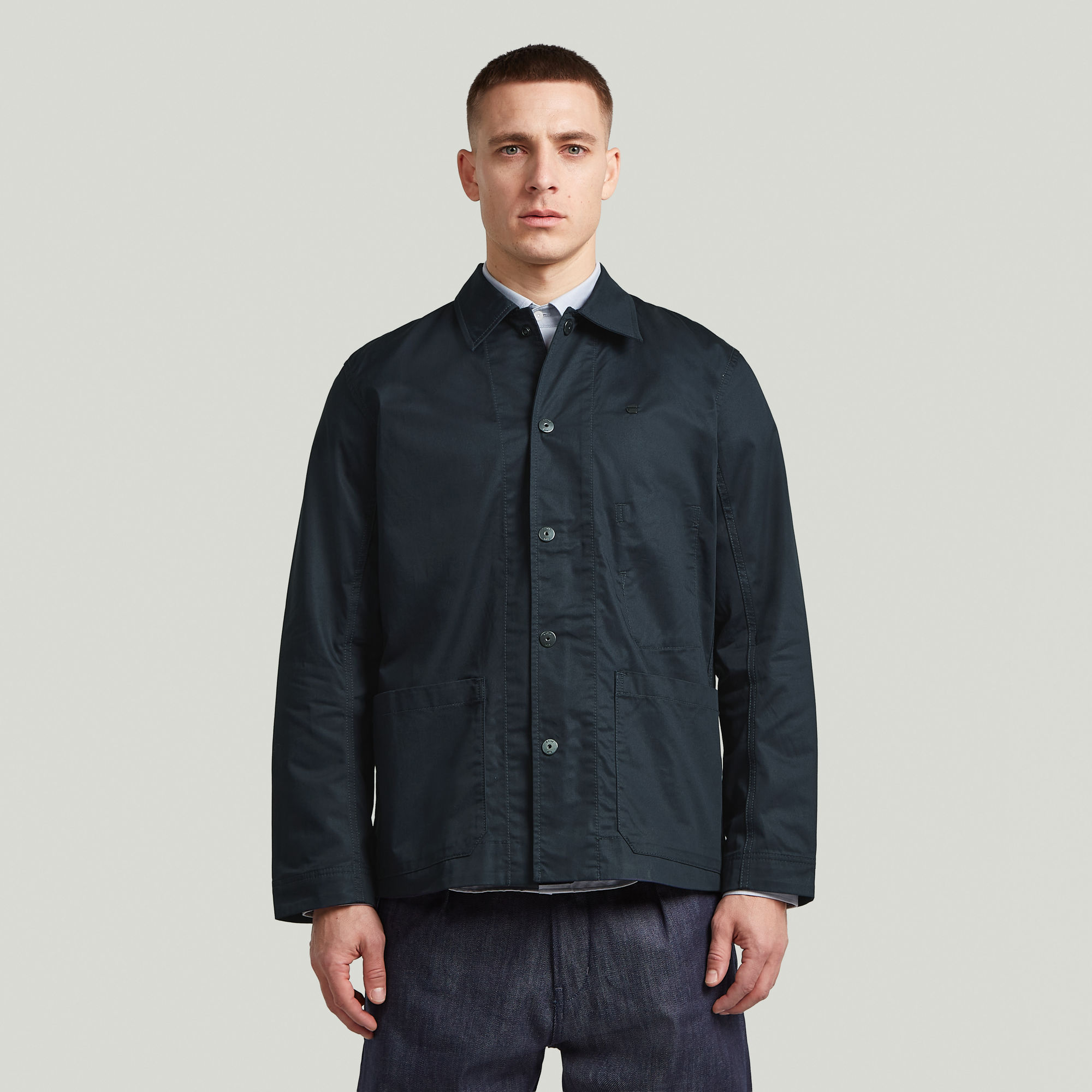 The Casper - Correct Slim Hemd - Dunkelblau - Herren