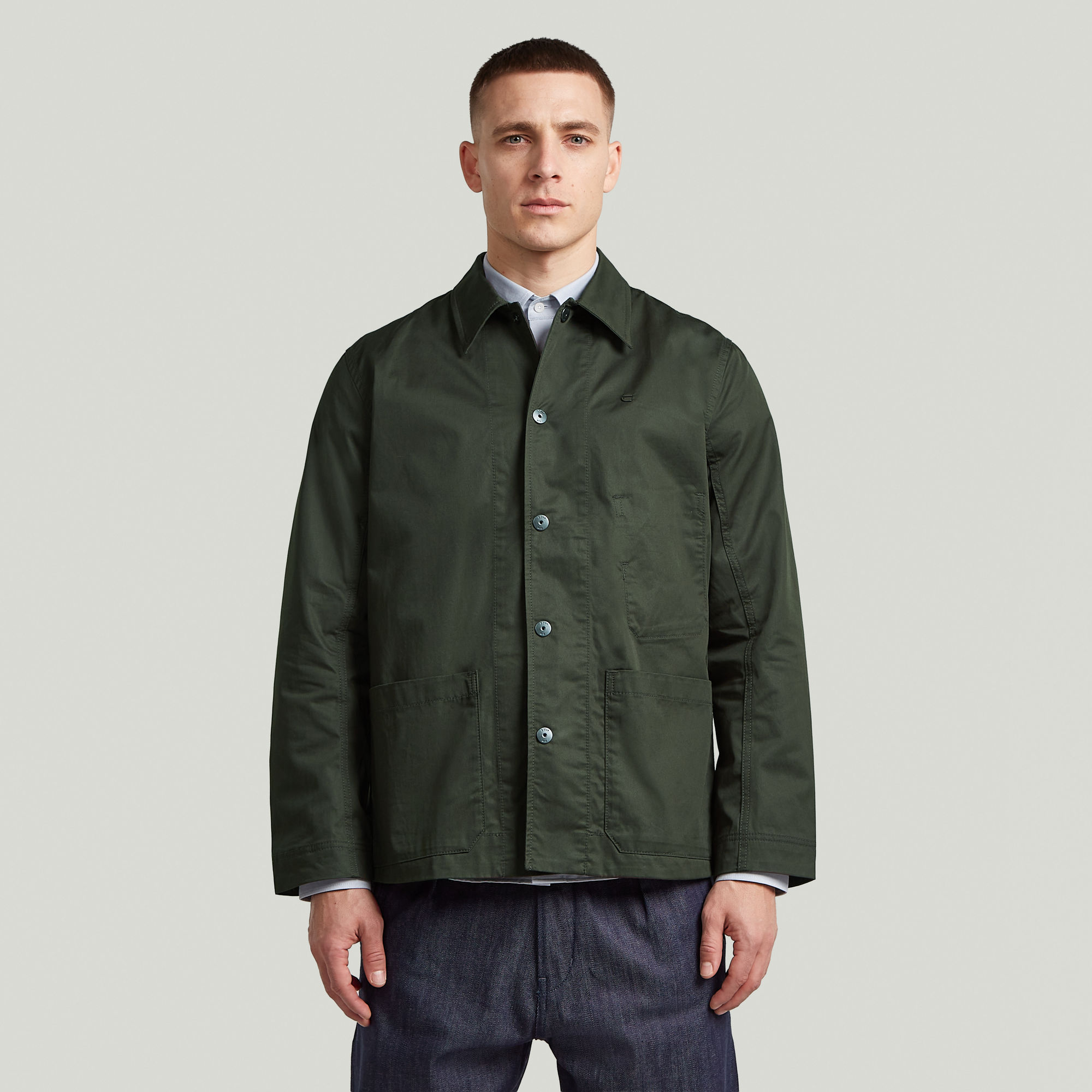 The Casper - Correct Slim Hemd - Grau - Herren