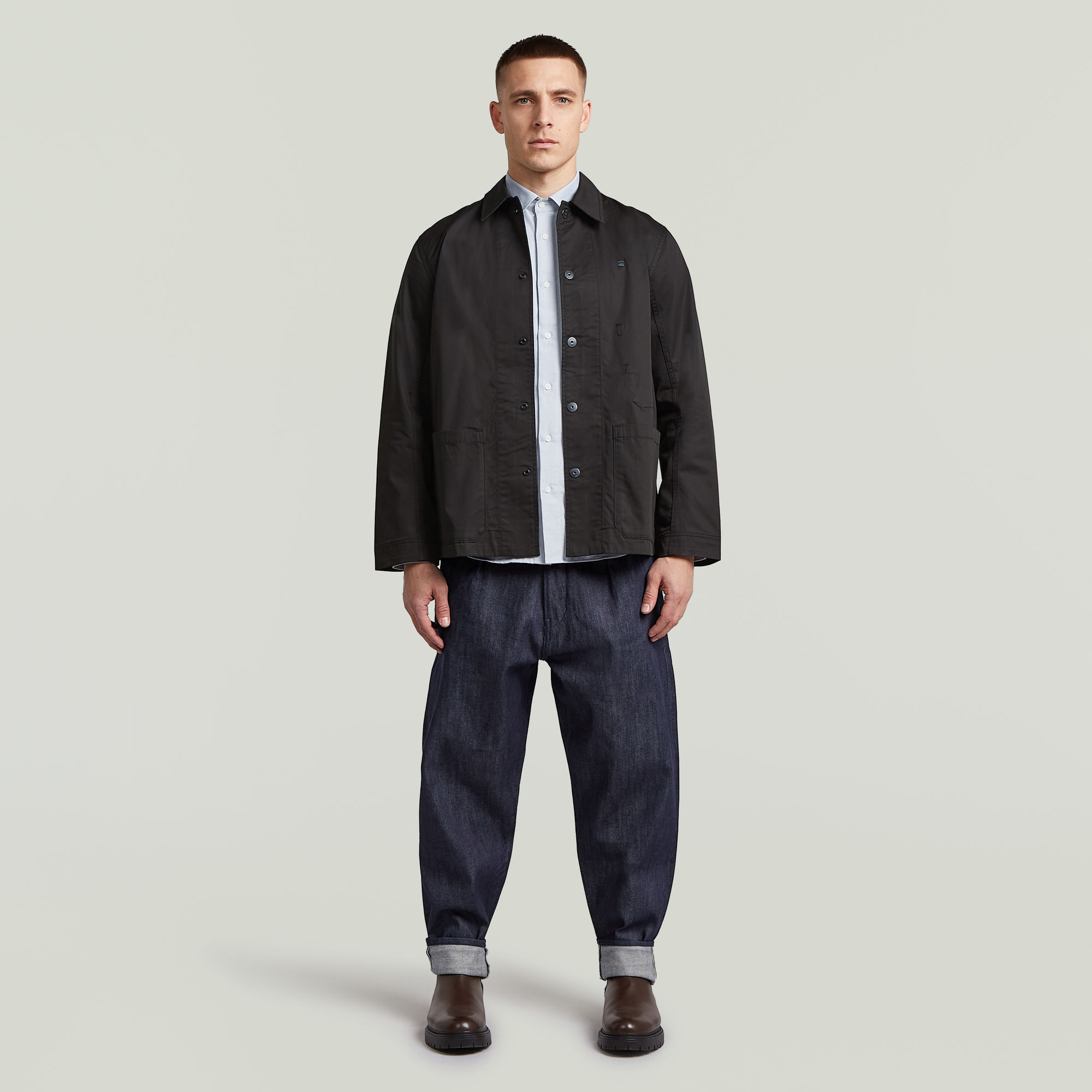 Thumbnail - The Casper - Correct Slim Hemd - Schwarz - Herren