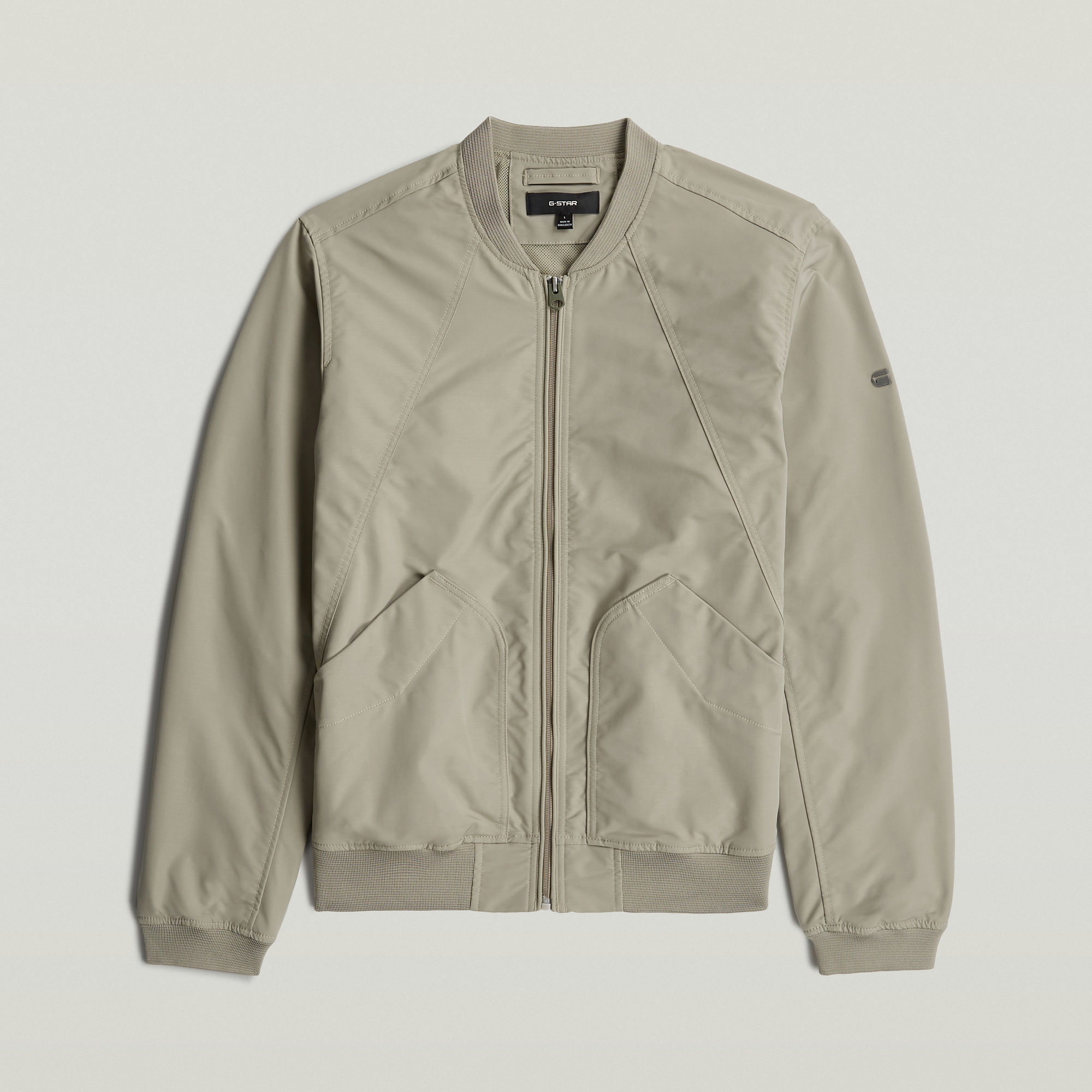 Thumbnail - Unpadded Bomberjacke - Beige - Herren